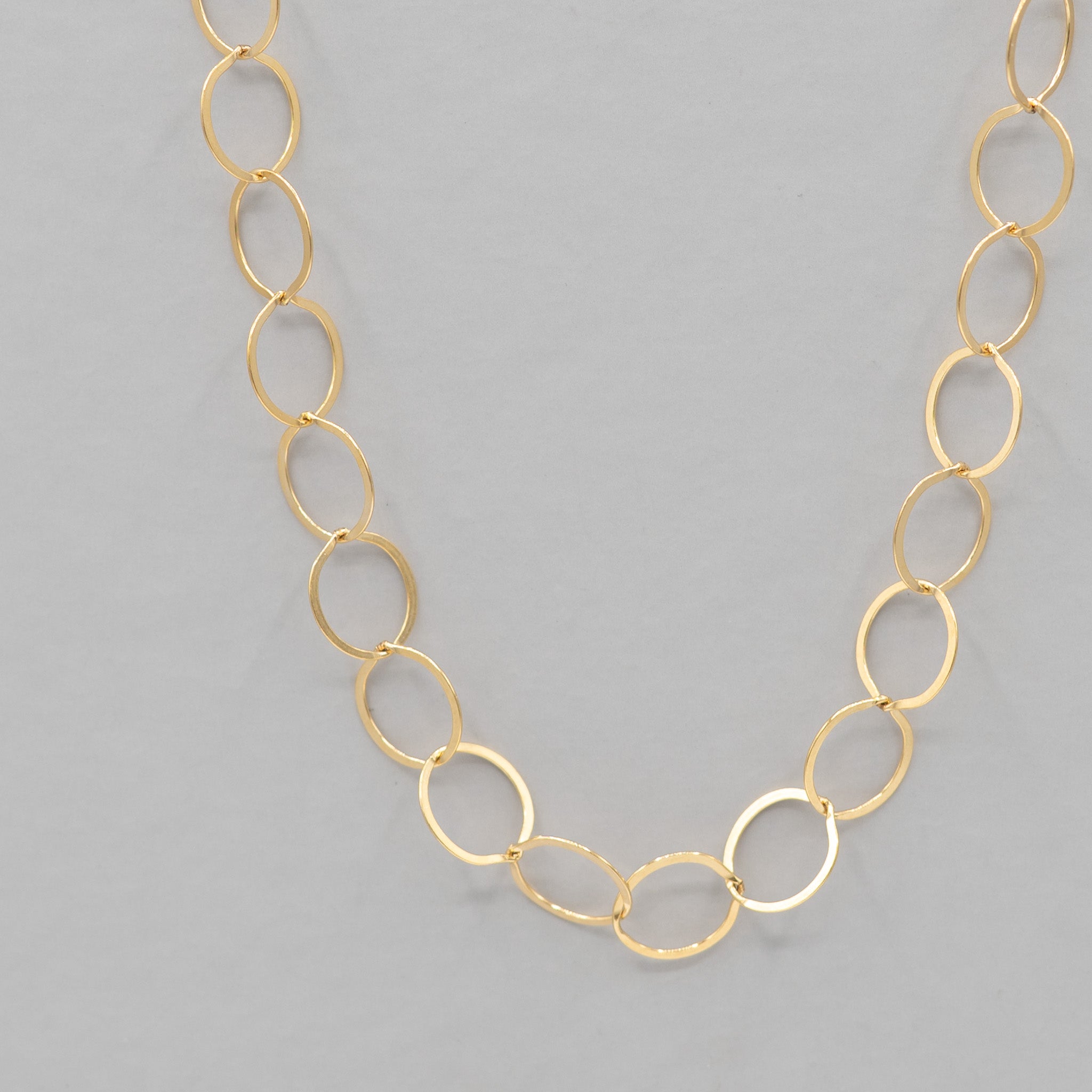 14k Gold Filled 10mm Circle Layering Chain - Jewel Ya