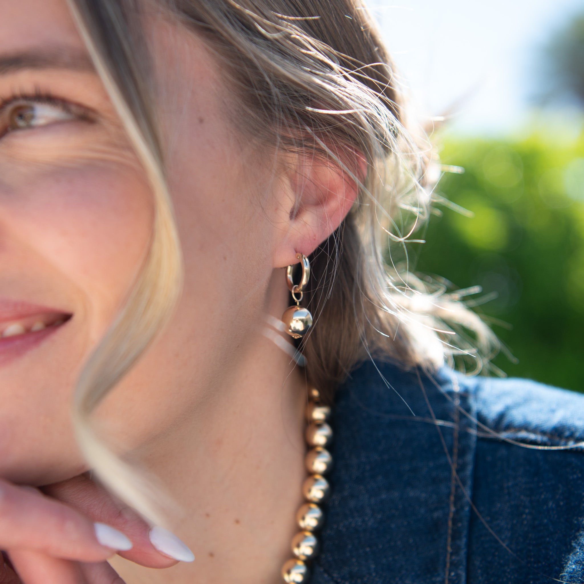 14k Gold Filled Ball Drops - Jewel Ya