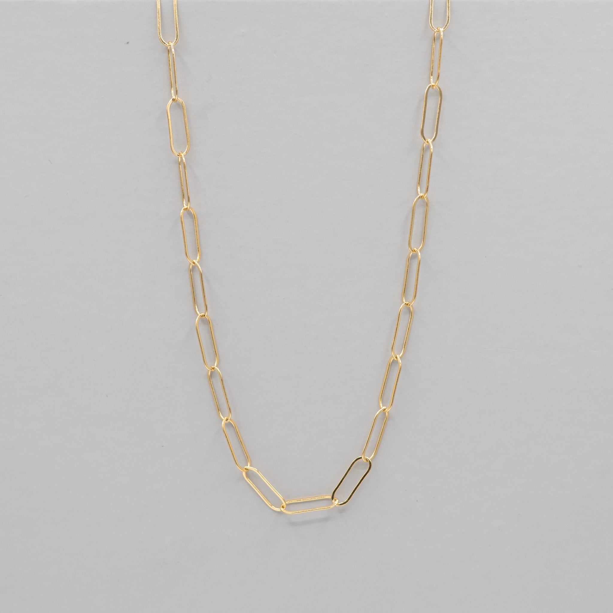 14k Gold Filled Extra Large Paper Clip Layering Chain - Jewel Ya
