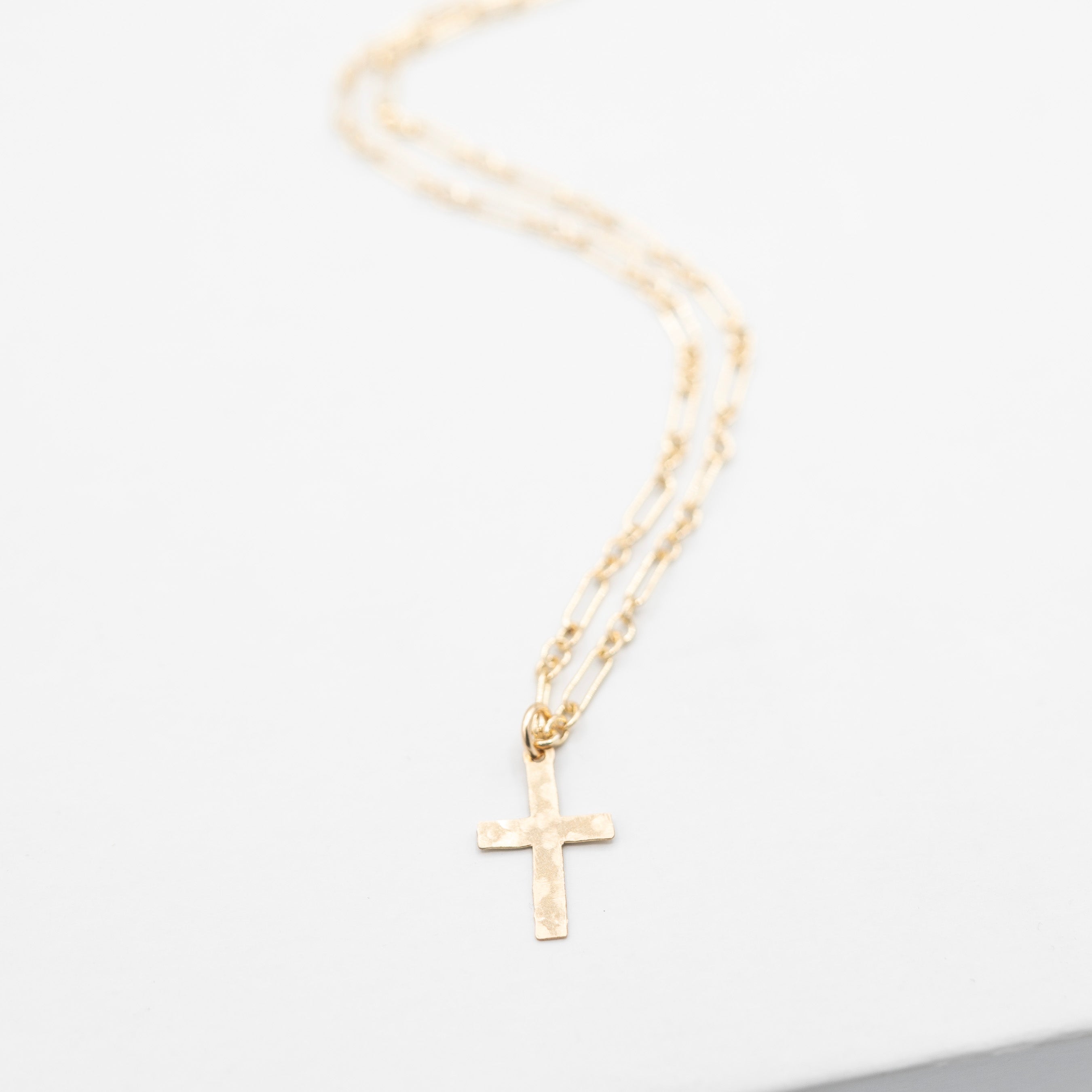 14k Gold Filled Cross Necklace - Jewel Ya