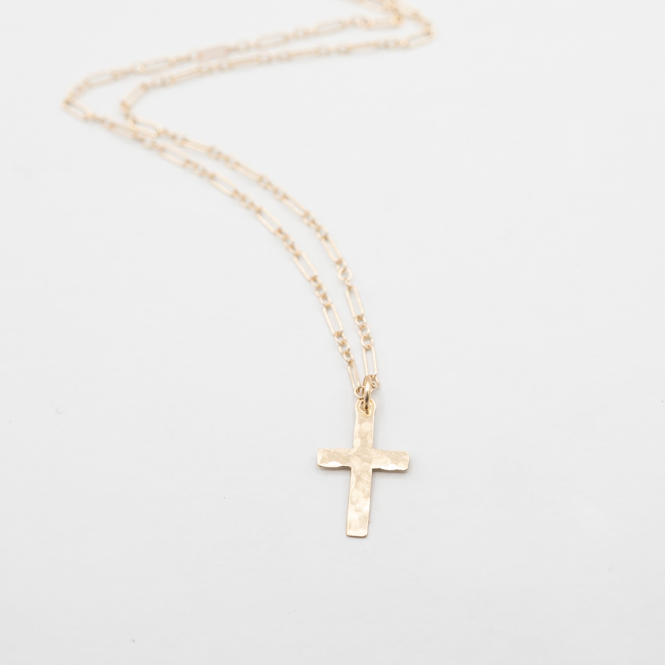 14k Gold Filled Cross Necklace - Jewel Ya