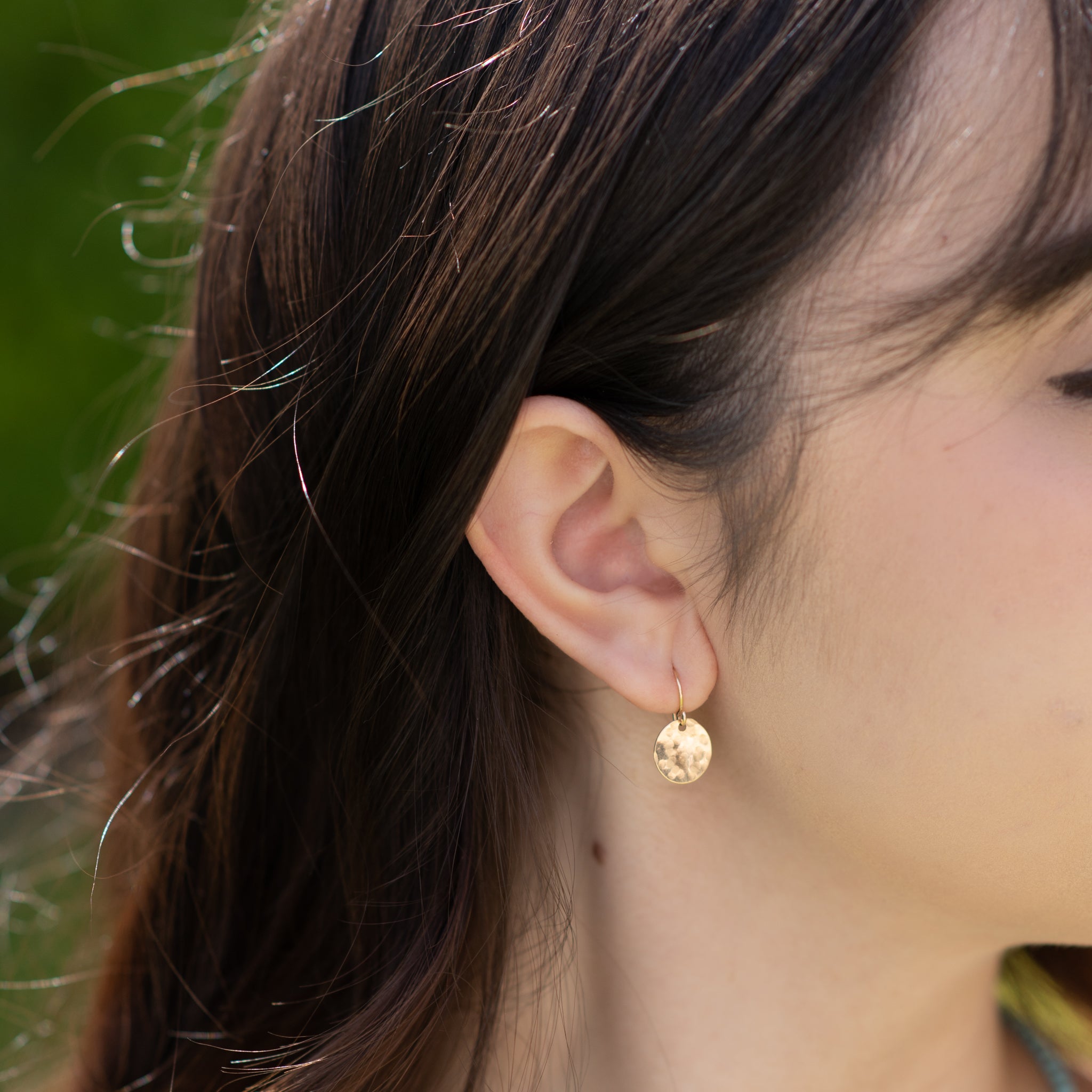 14k Gold Filled Disc Earrings - Jewel Ya