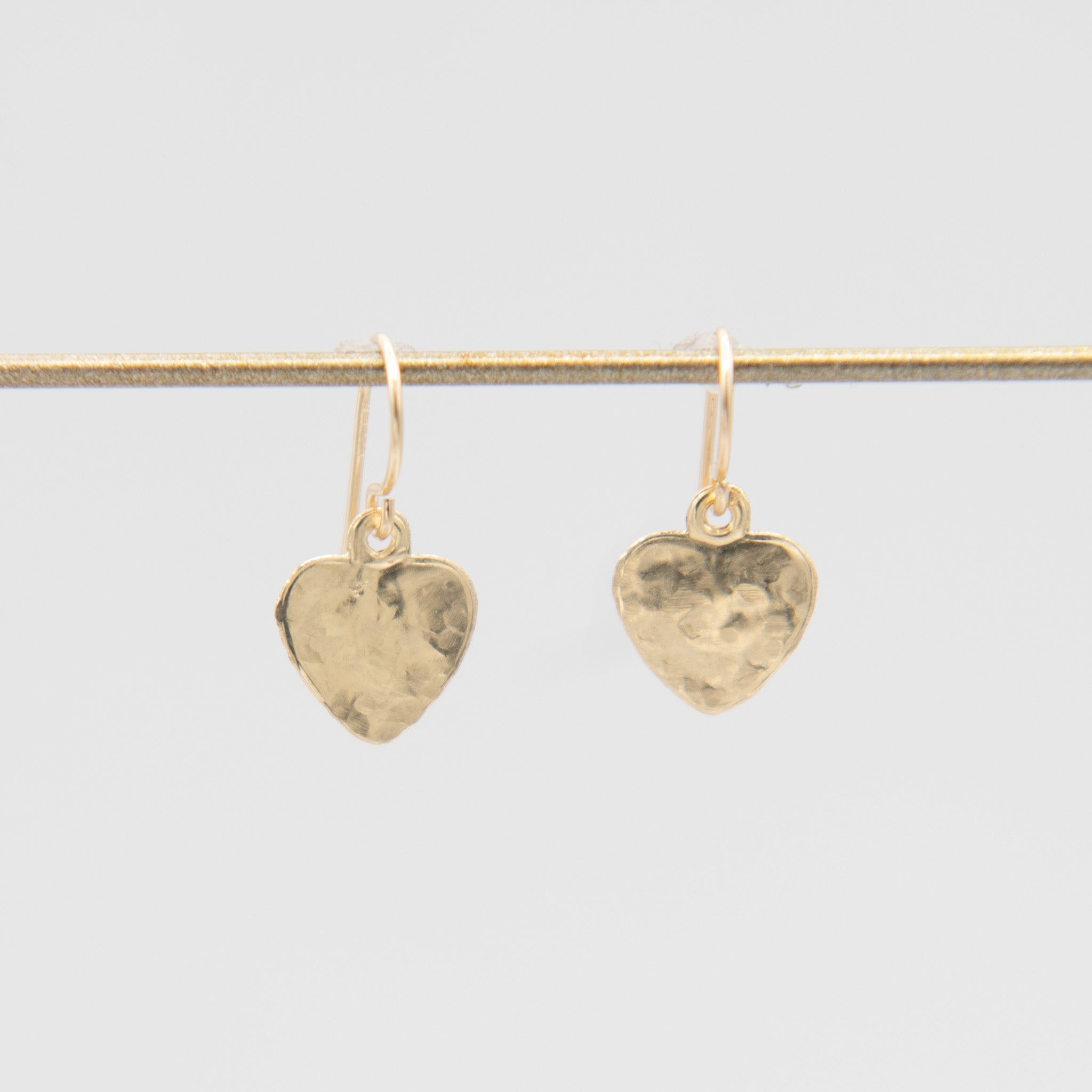 14k Gold Filled Heart Earrings - Jewel Ya