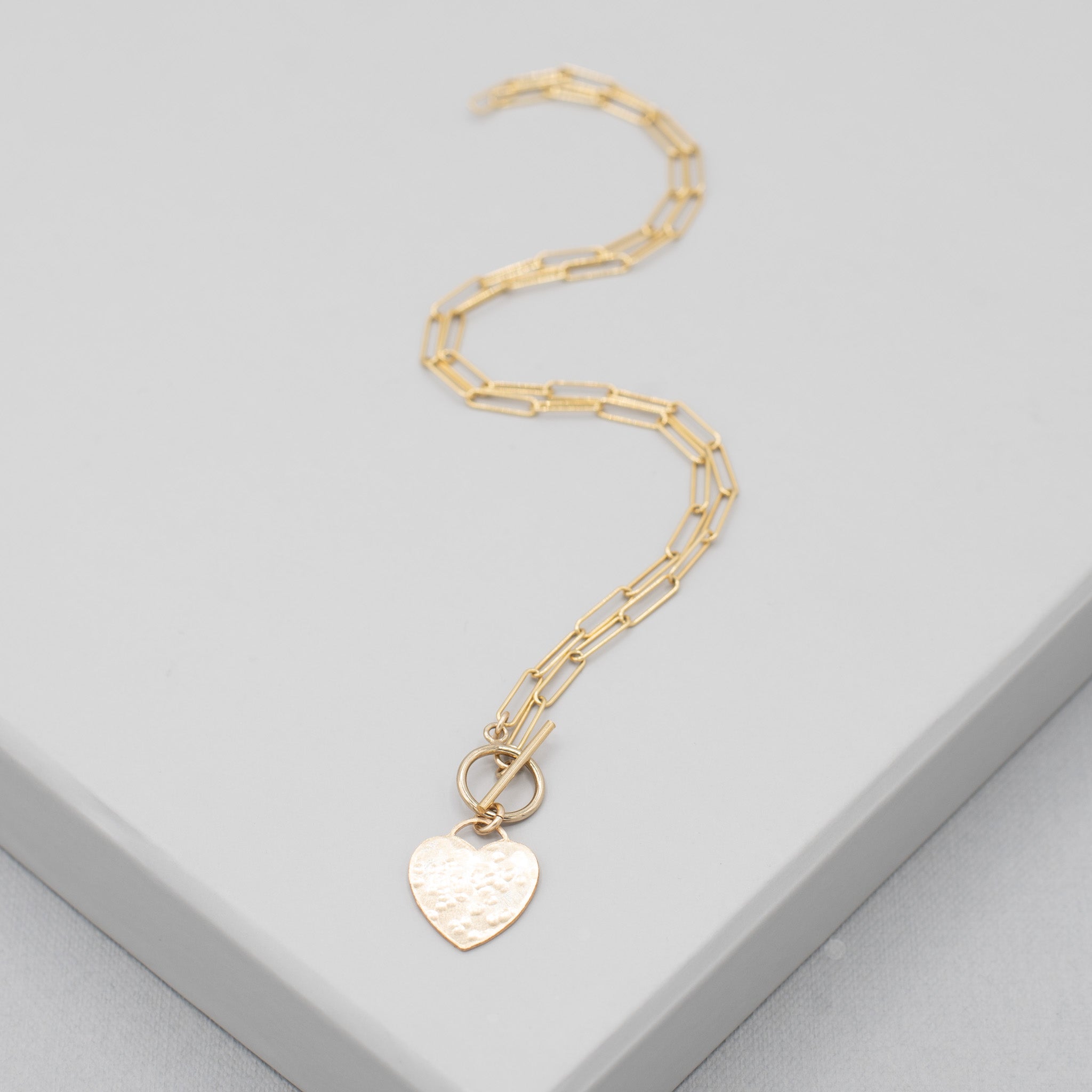 14k Gold Filled Heart Charm - Jewel Ya