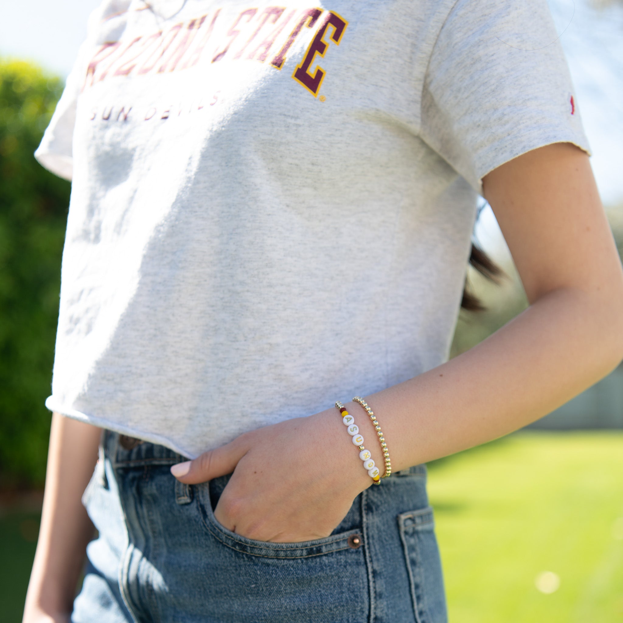 14k Gold Filled Personalized Game Day Bracelet - Jewel Ya