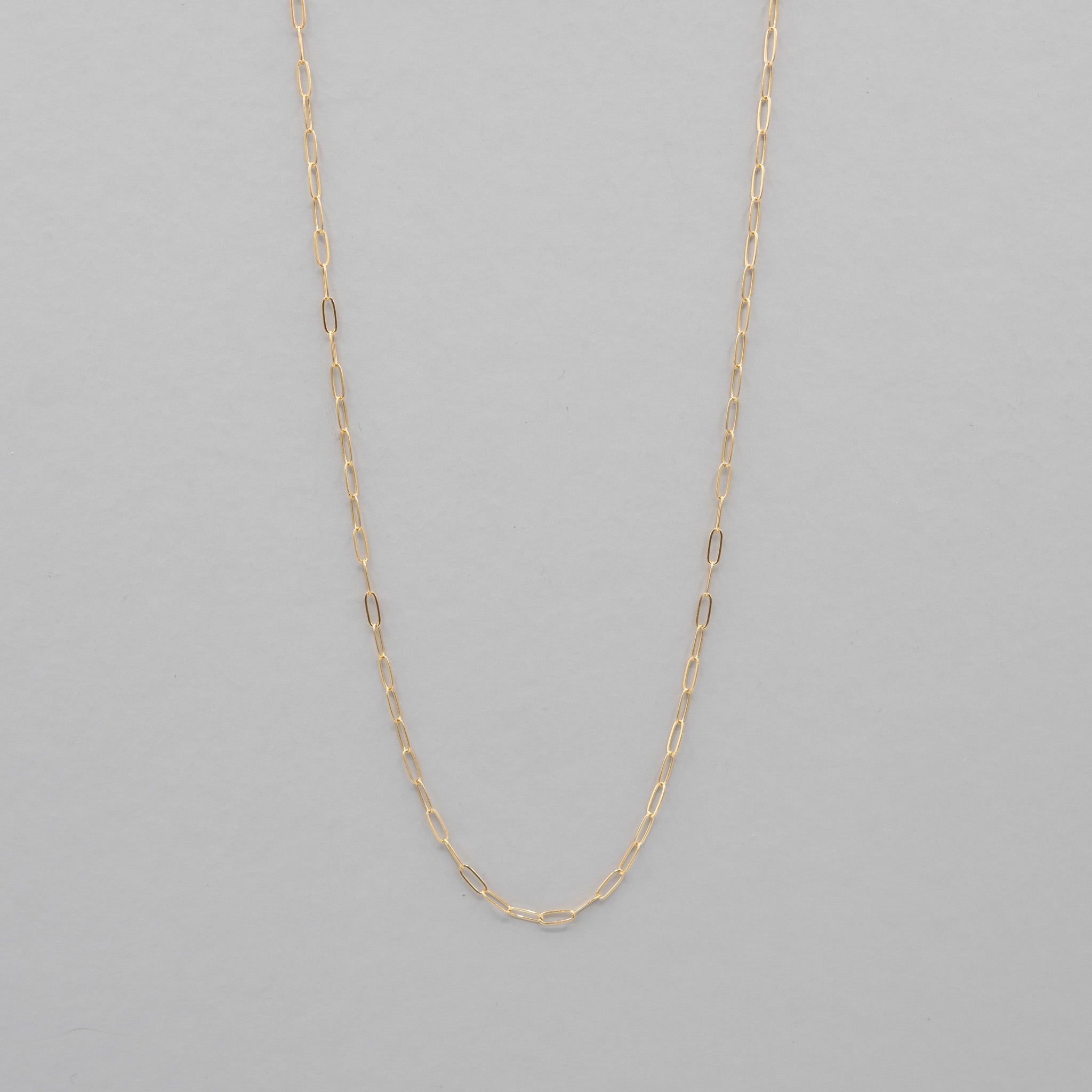 14k Gold Filled Petite Paper Clip Layering Chain - Jewel Ya
