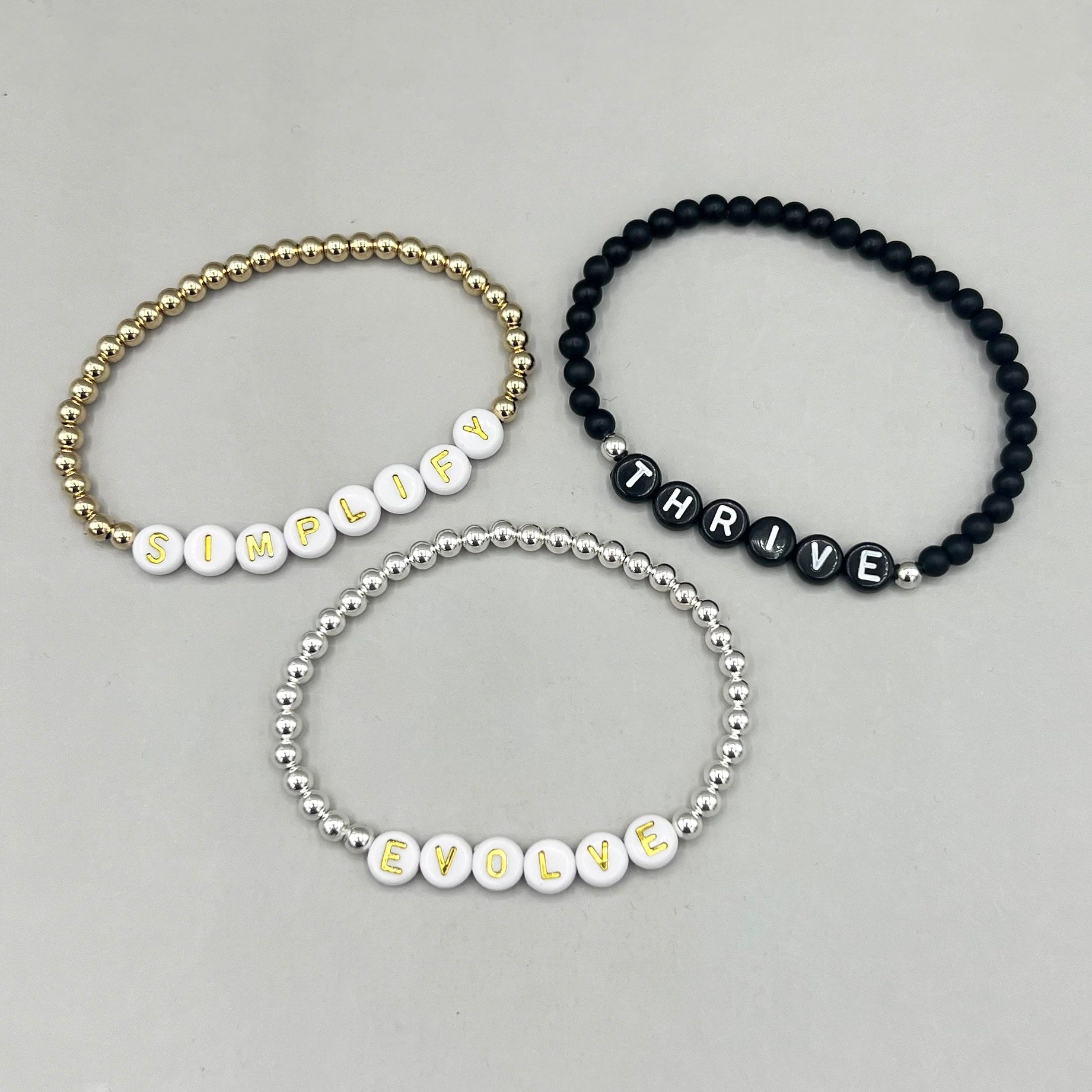 4mm Intention Sterling Silver Beaded Lux Bracelet - Jewel Ya