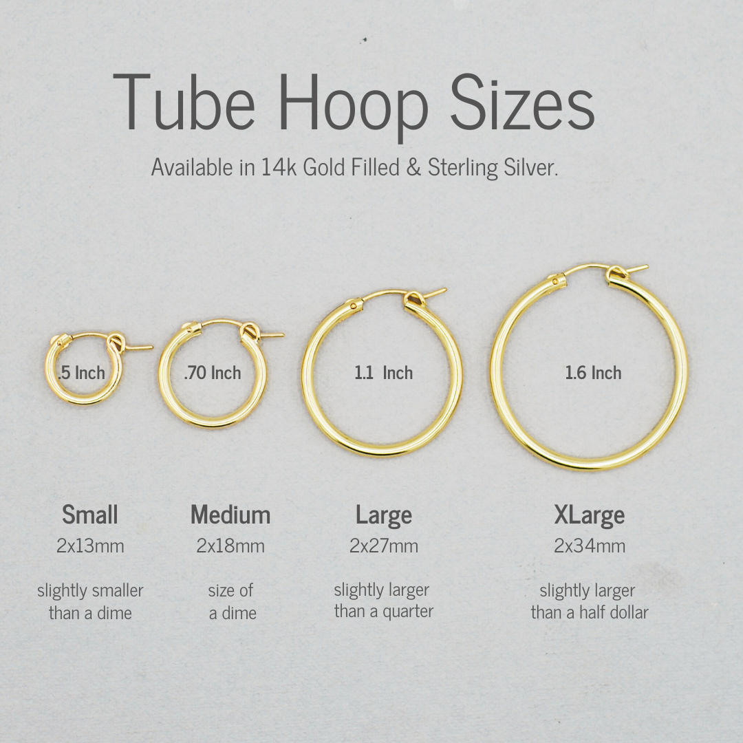 Tube Hoop Size Guide - Jewel Ya