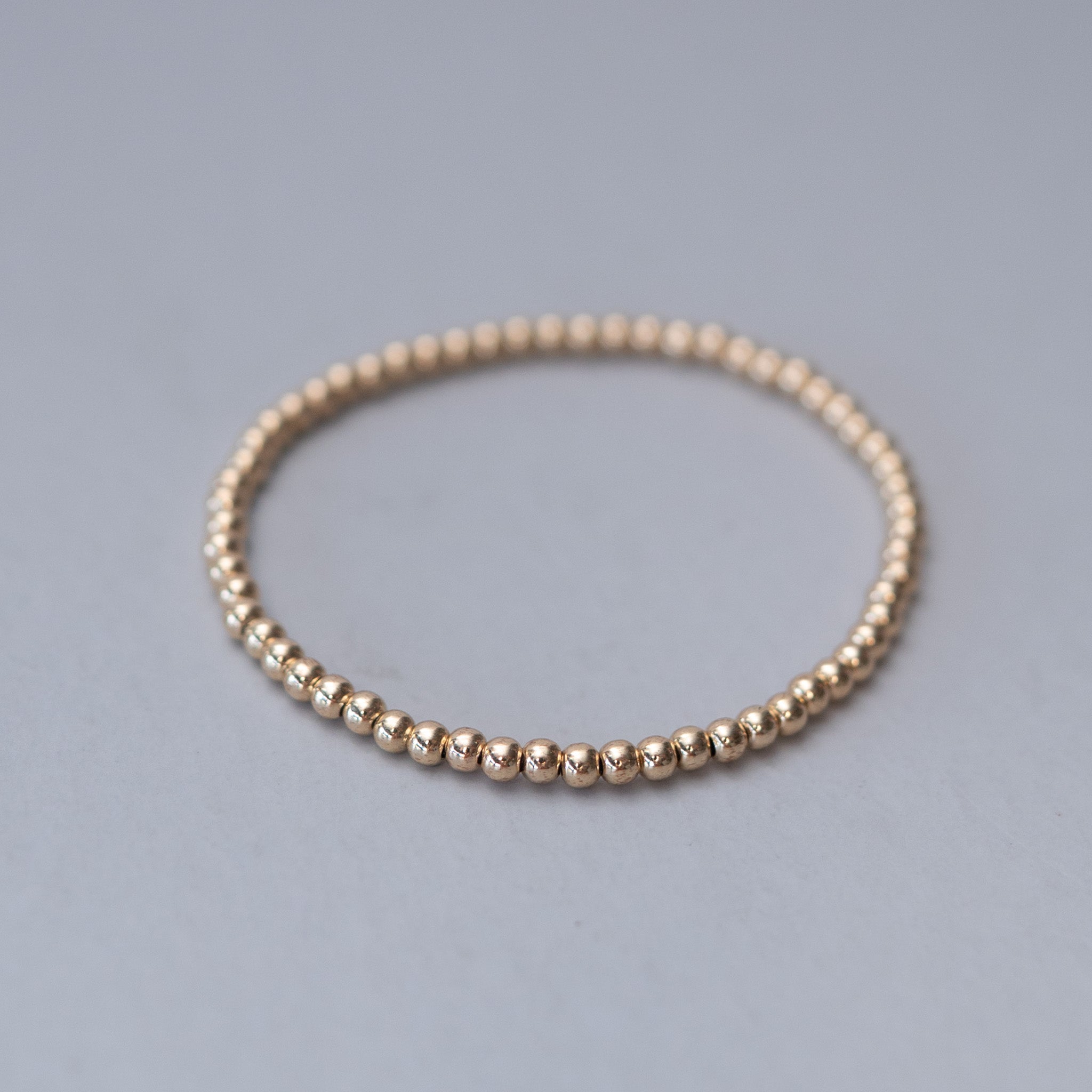 3mm 14k Gold Filled Beaded Bracelet - Jewel Ya