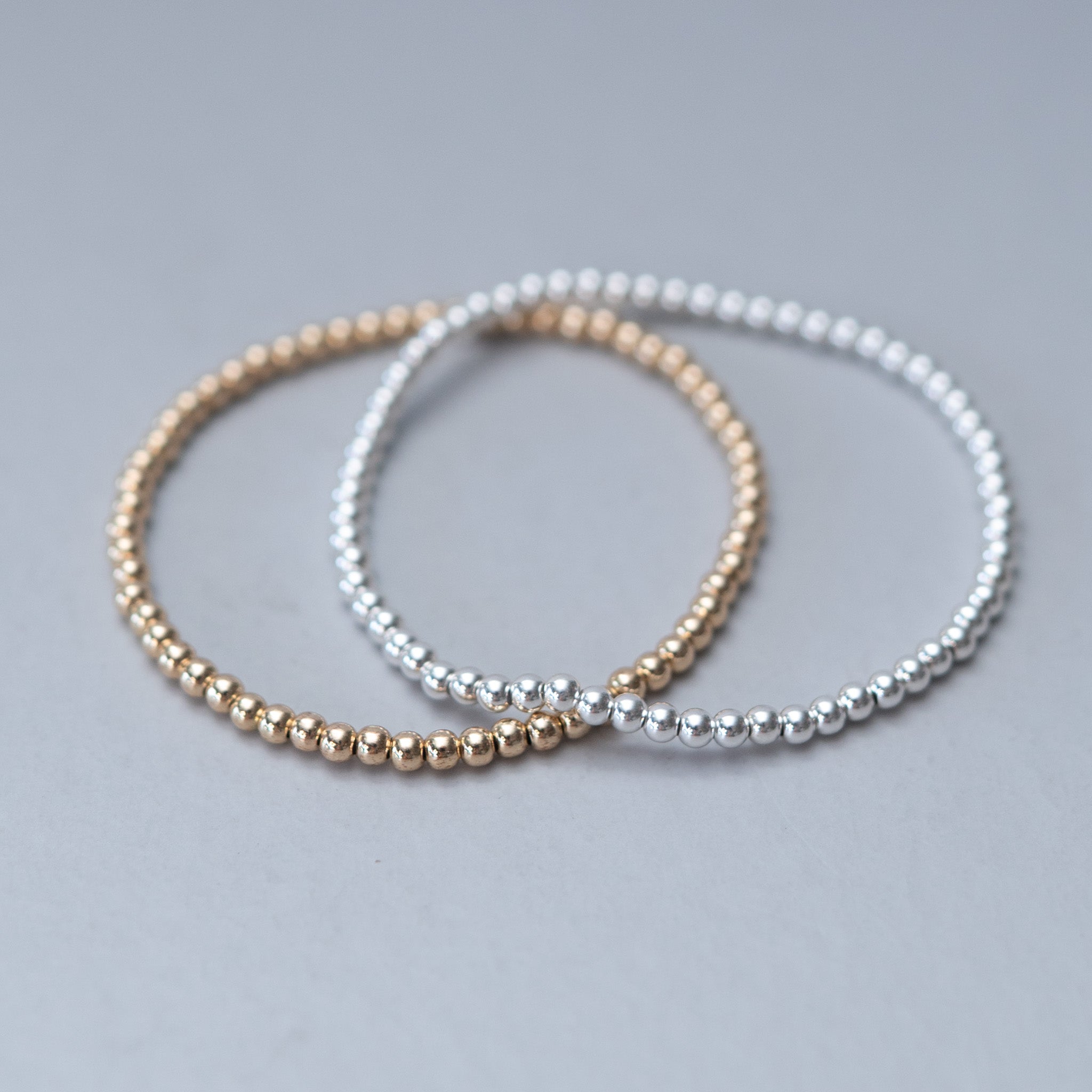 3mm 14k Gold Filled Beaded Bracelet - Jewel Ya