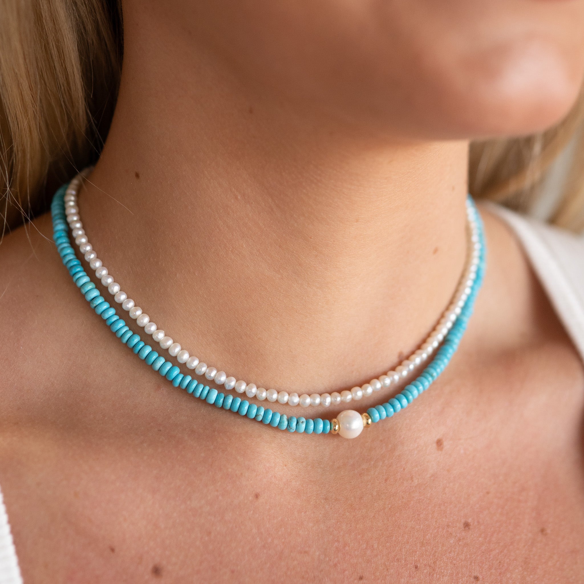 3mm Freshwater Pearl Beaded Necklace - Jewel Ya