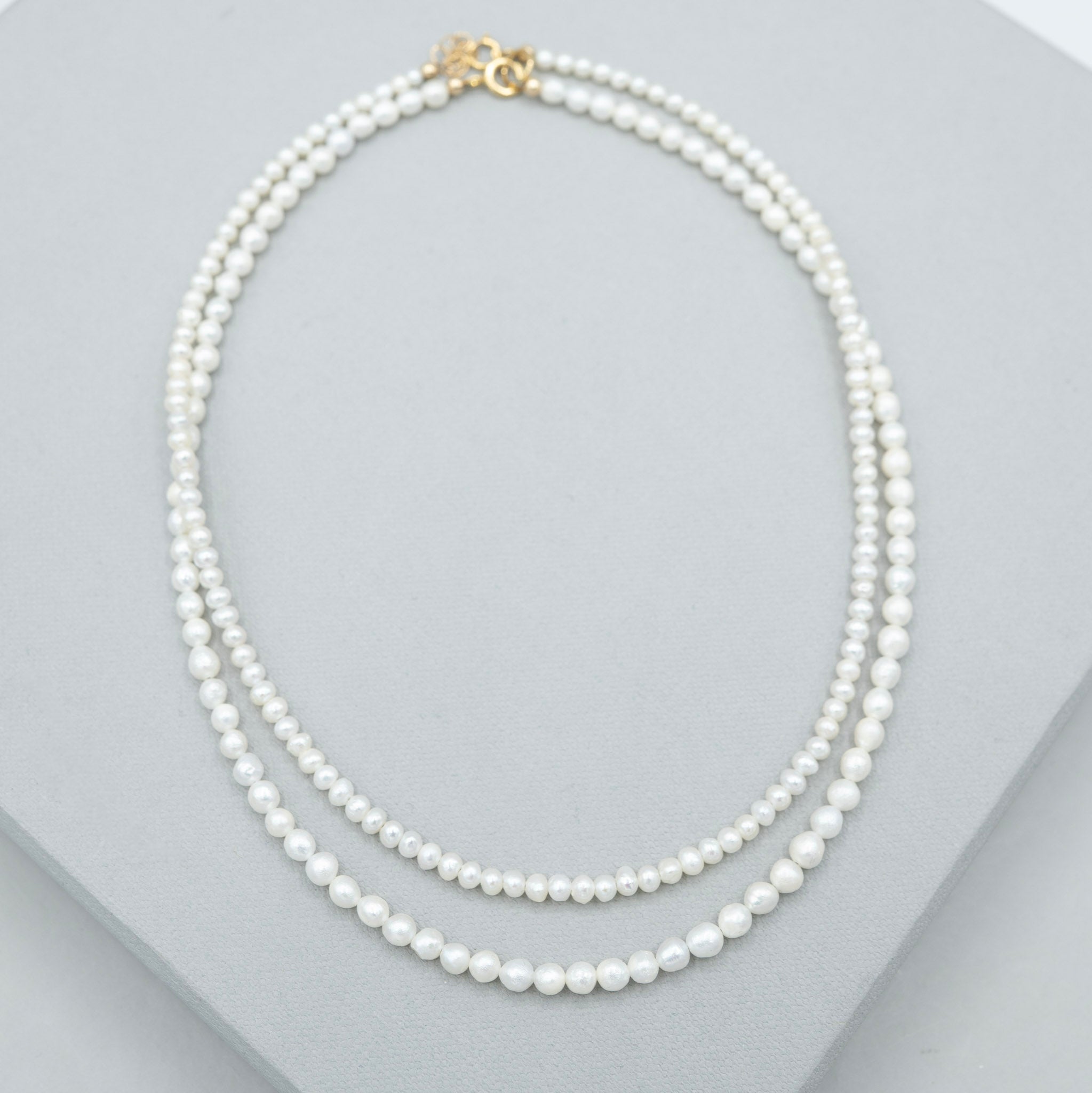 3mm Freshwater Pearl Beaded Necklace