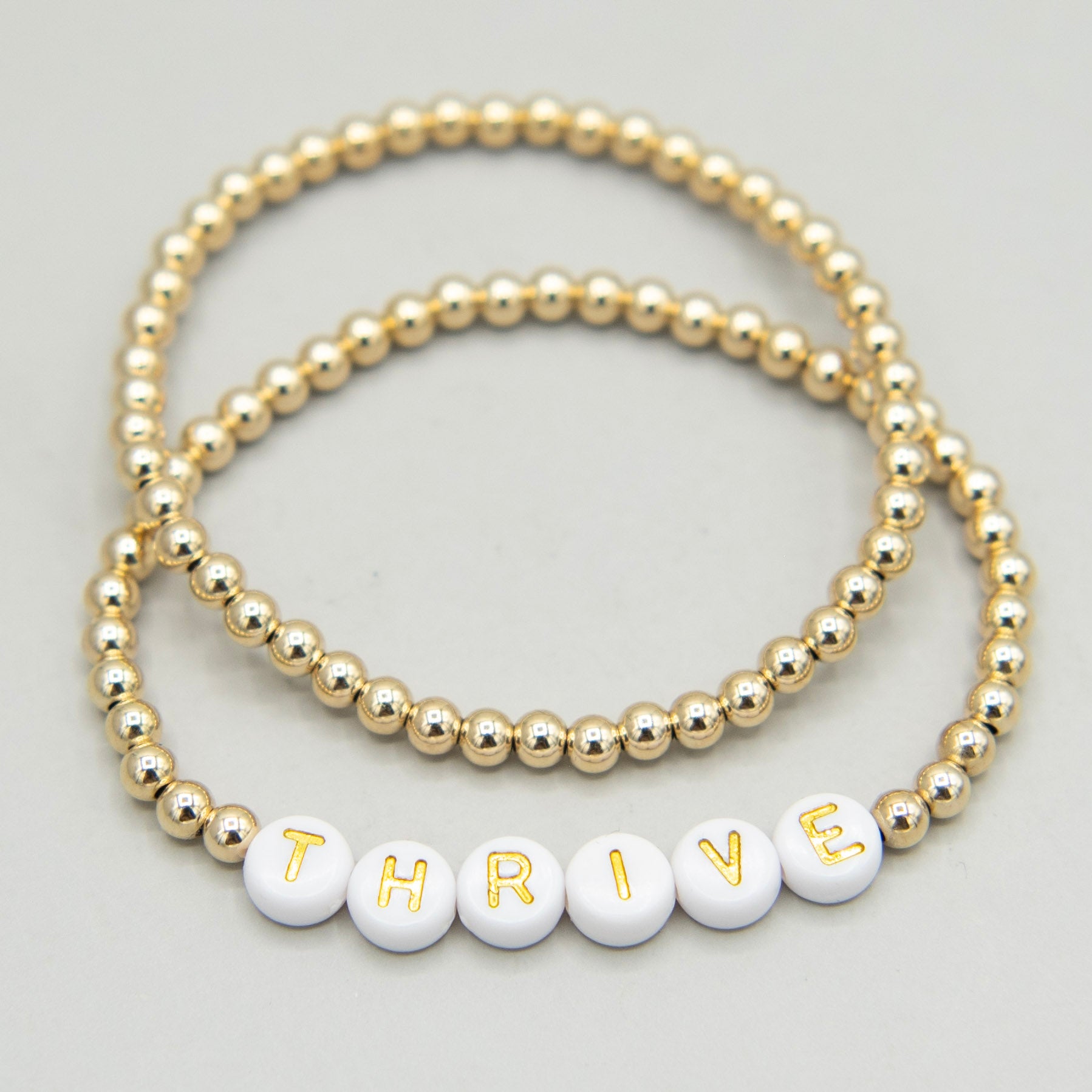 4mm Intention 14k Gold Filled Beaded Lux Bracelet - Jewel Ya
