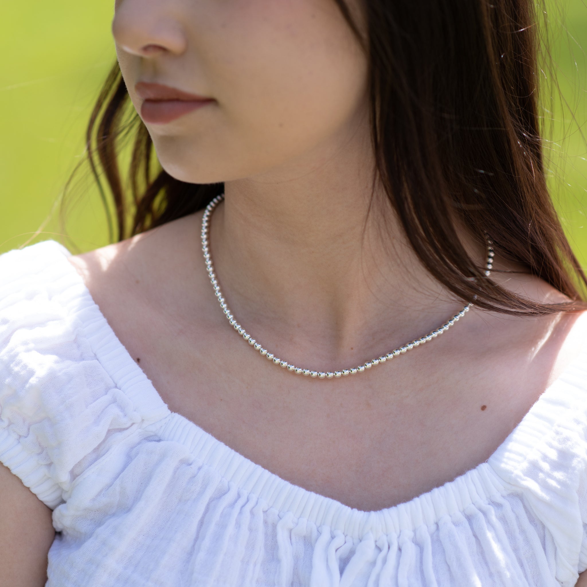 4mm Beaded Lux Necklace - Jewel Ya