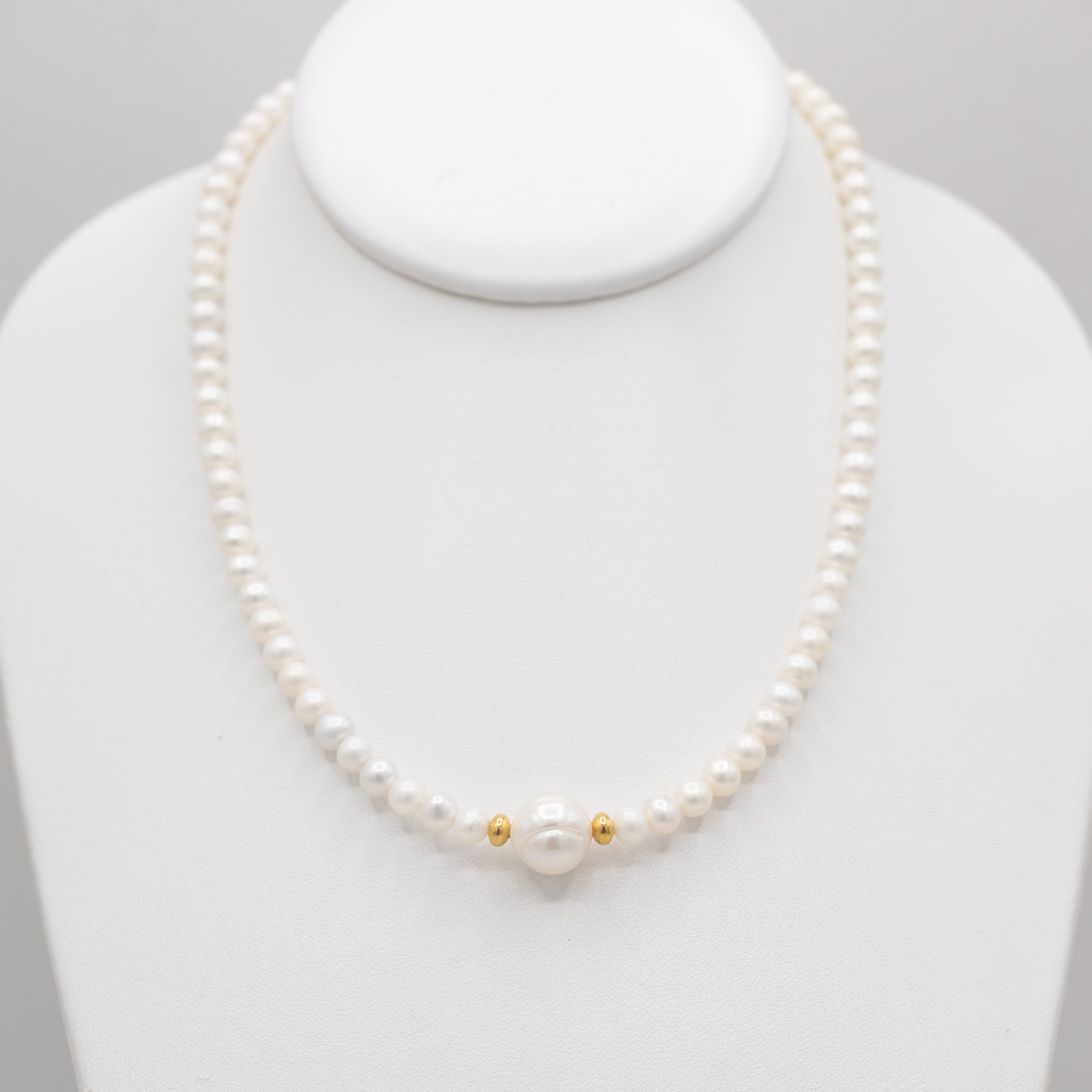Freshwater Pearl 6mm Necklace - Jewel Ya