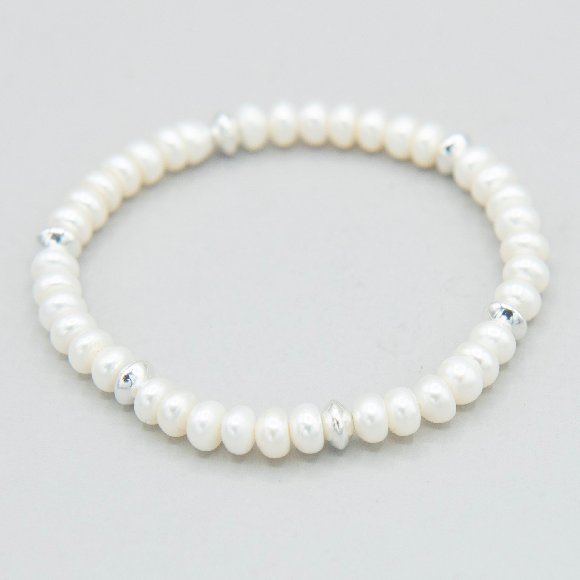 6mm Freshwater Pearl Beaded Bracelet