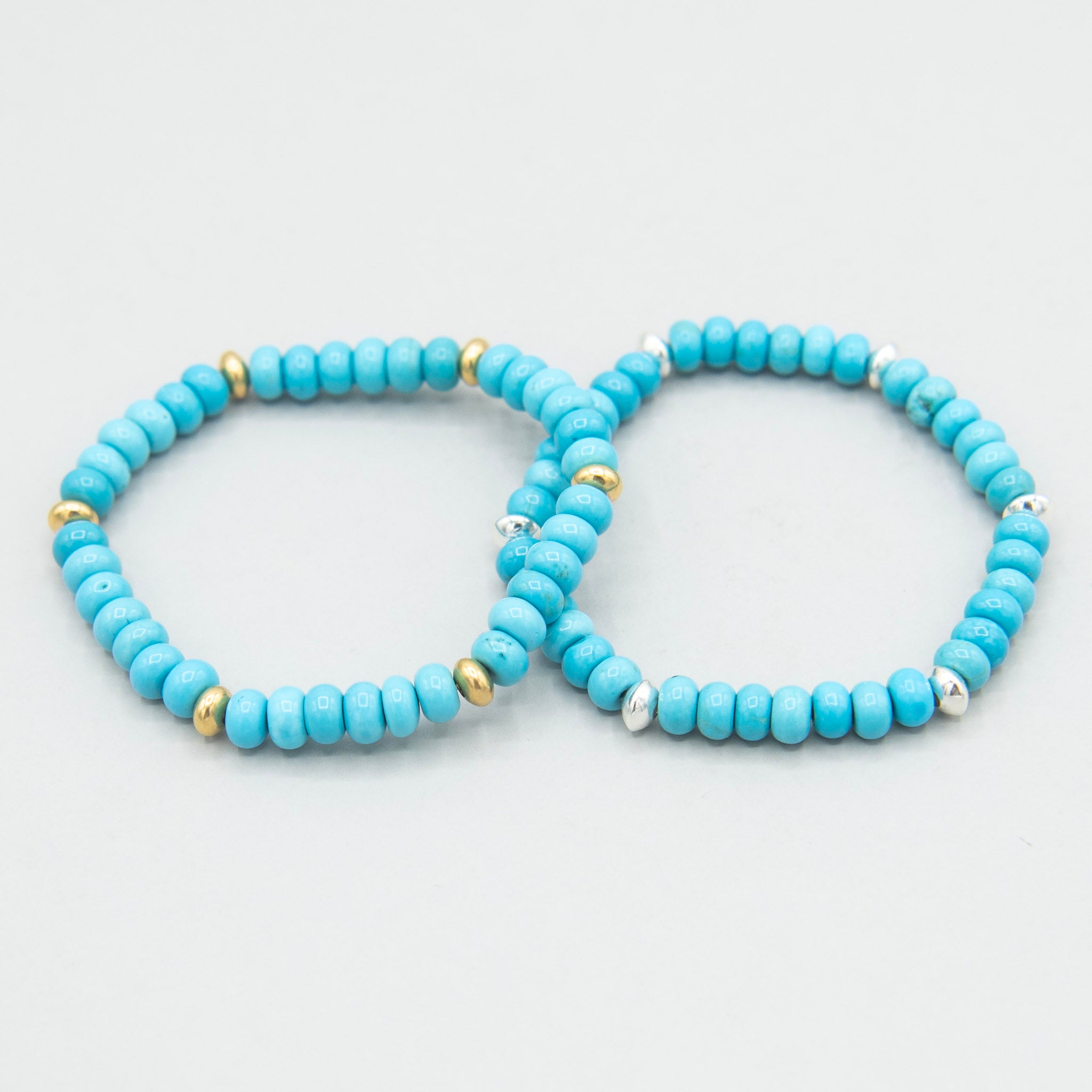 6mm Turquoise Station Bracelet
