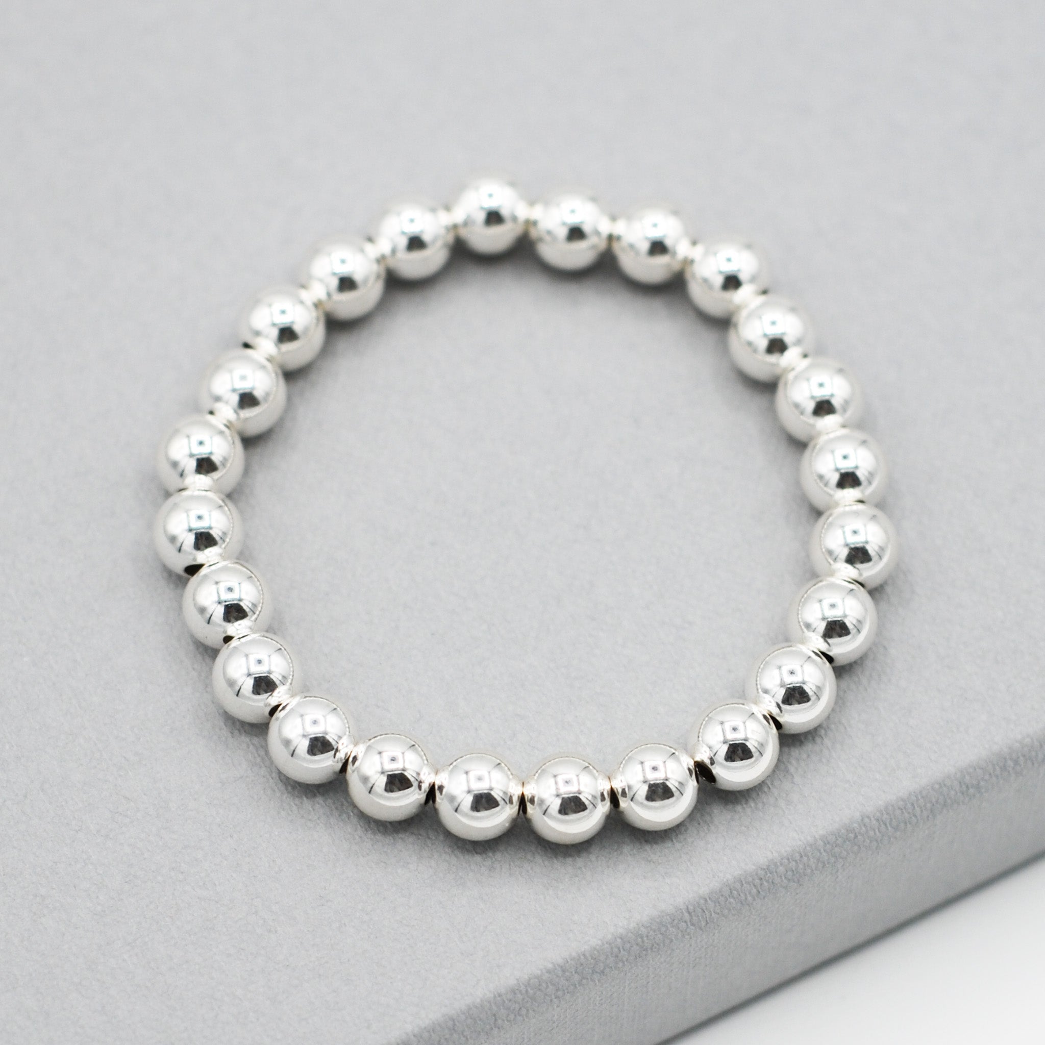 8mm Sterling Silver Bracelet - Jewel Ya