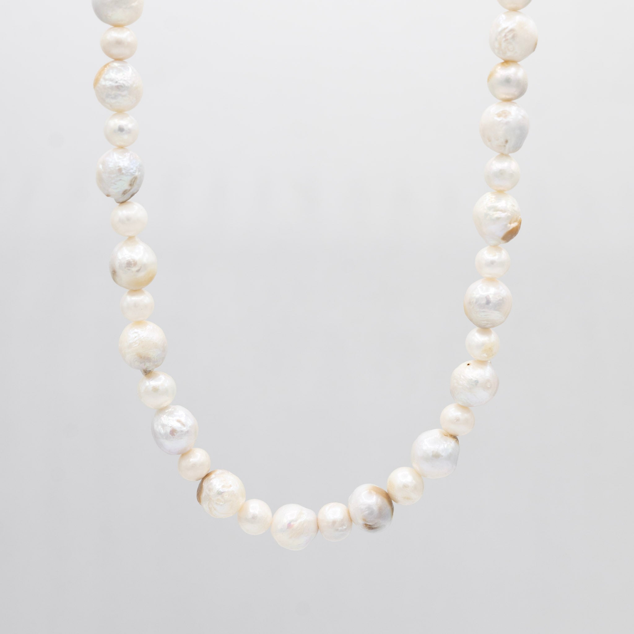 8mm & 10mm Baroque Pearl Necklace - Jewel Ya