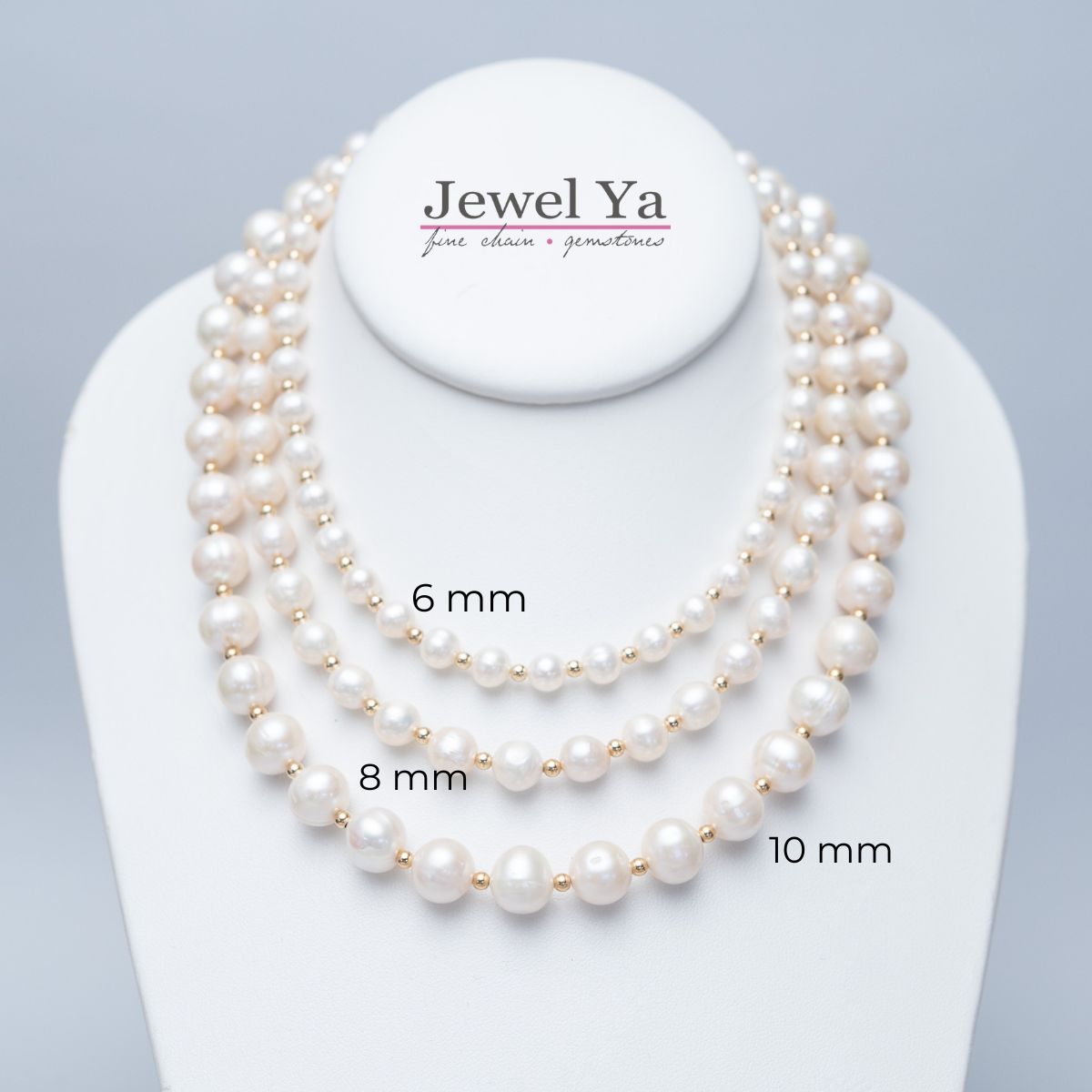 8mm Freshwater Pearl & 14k Gold Filled Necklace