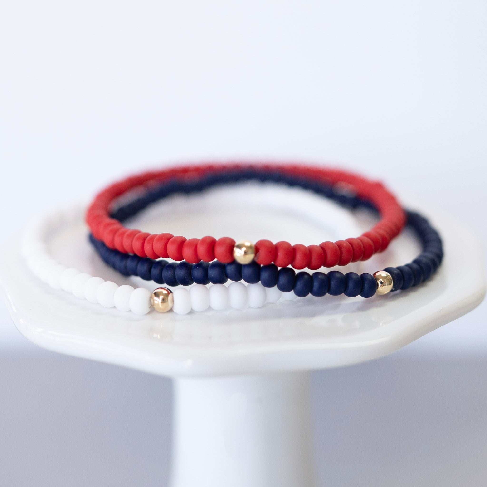 Summer Stacker Trio Seed Bead Bracelet Set - Jewel Ya