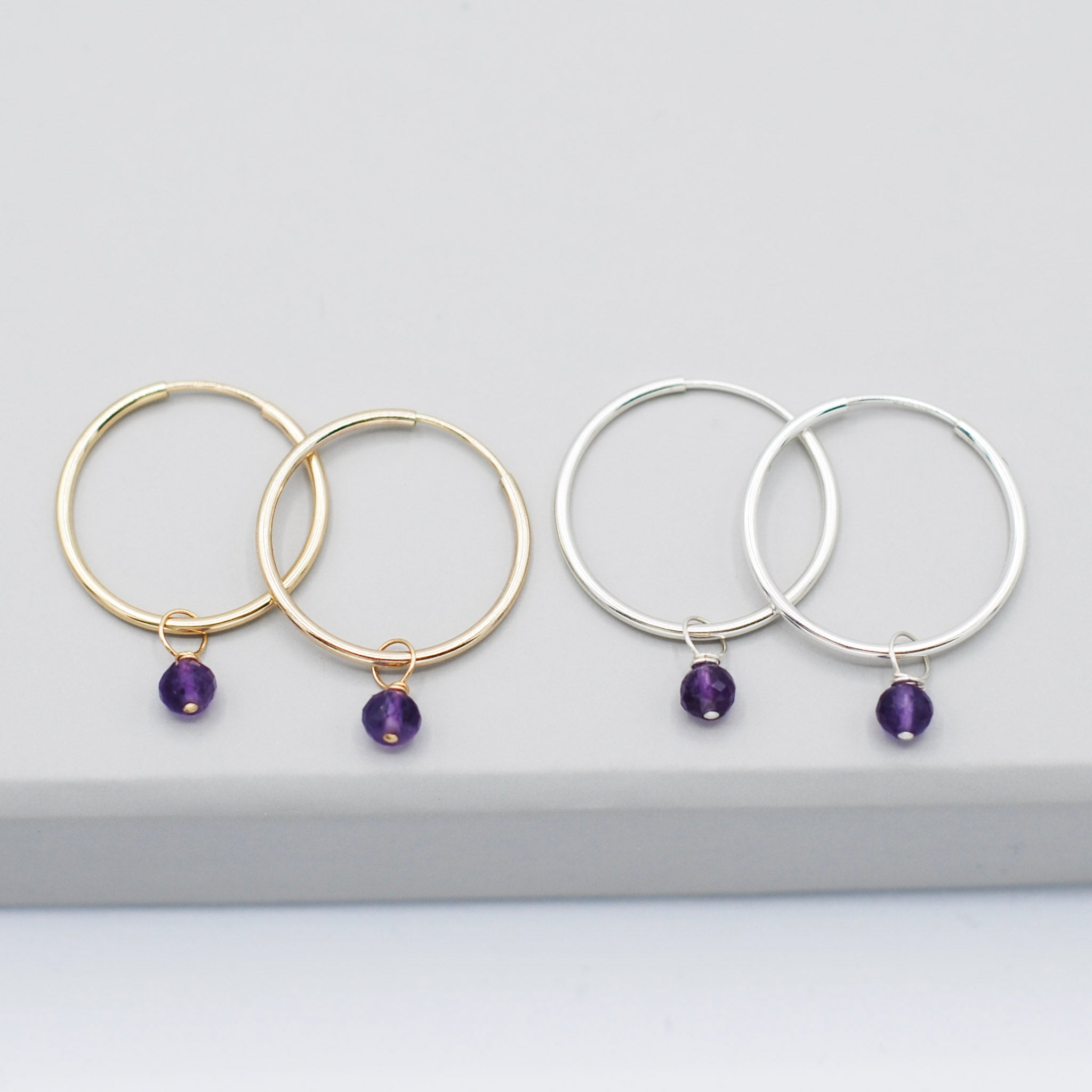 Birthstone Hoop Drops - Jewel Ya