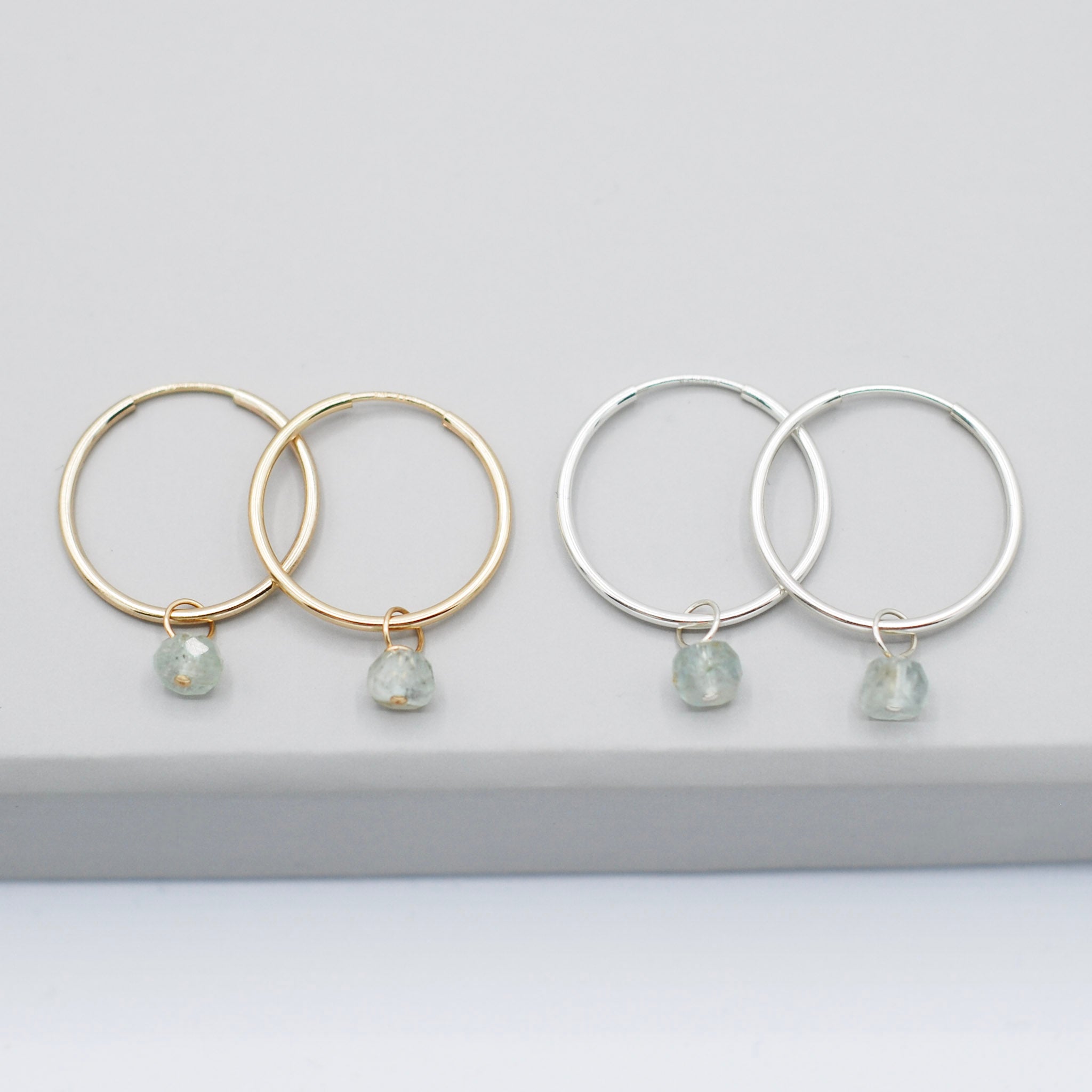 Birthstone Hoop Drops - Jewel Ya