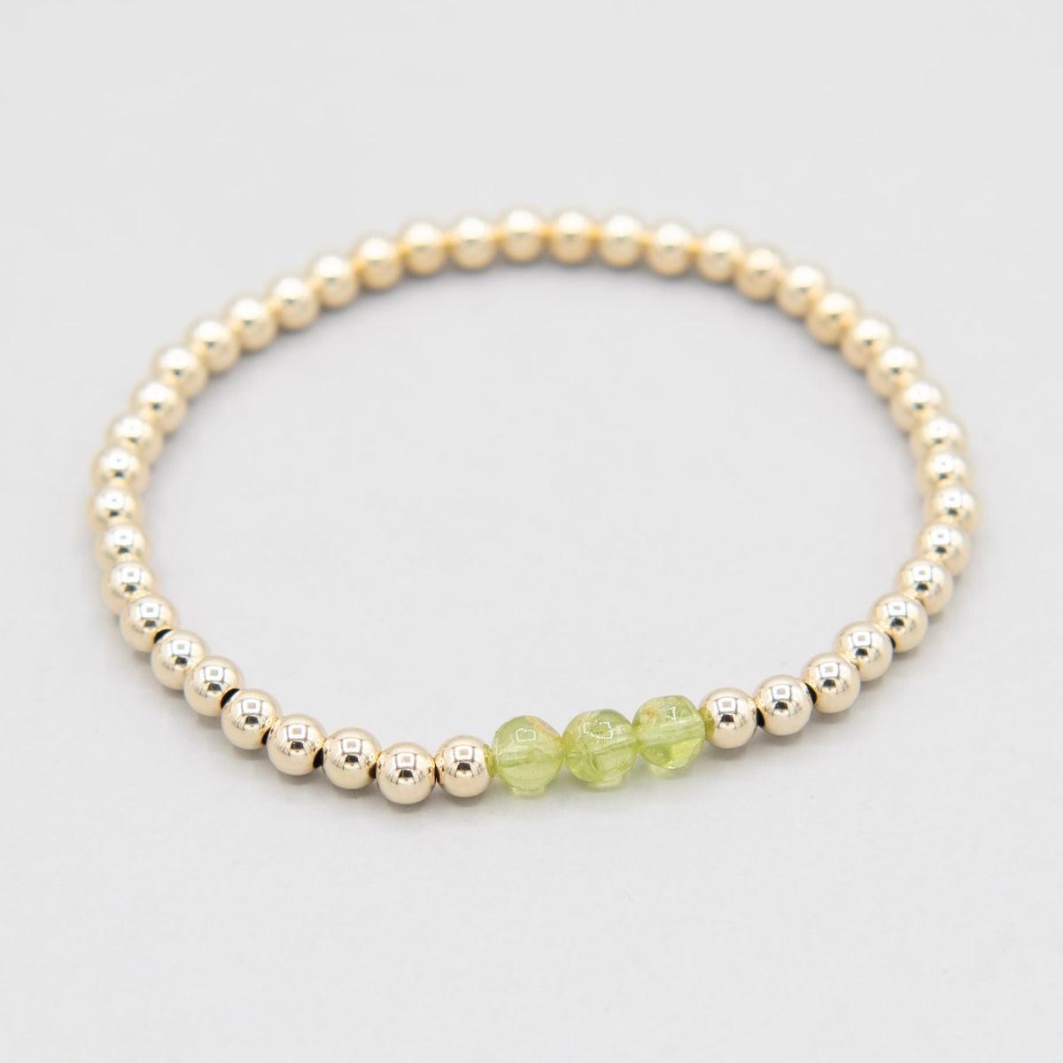 4mm Birthstone & Beaded Lux Bracelet Set