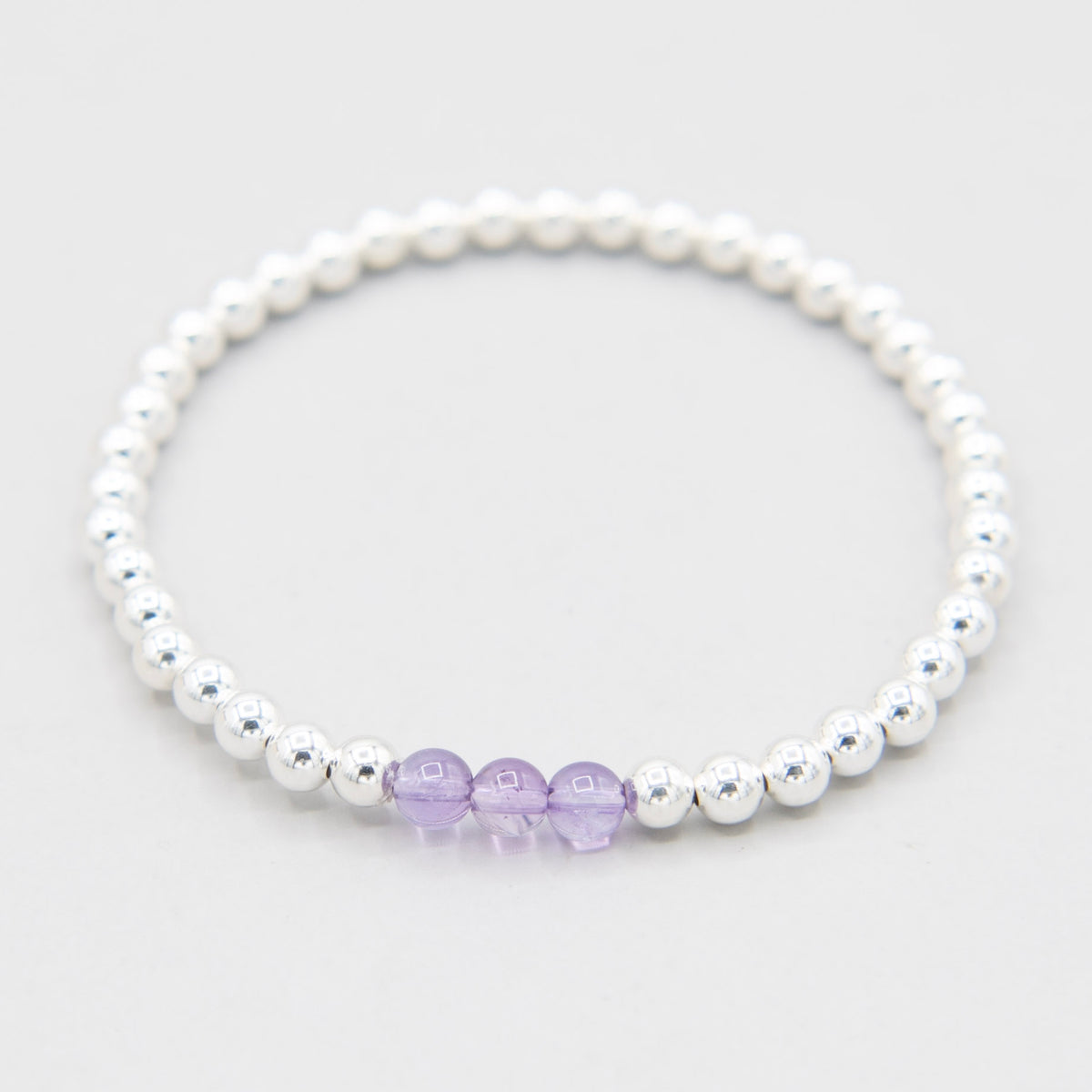 4mm Birthstone & Beaded Lux Bracelet Set