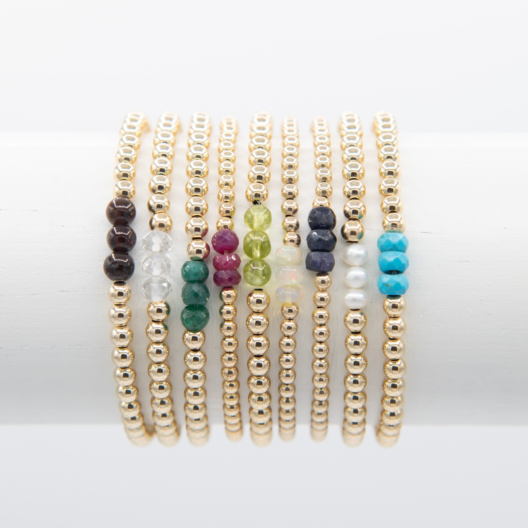 Birthstone Beaded Lux Bracelet - Jewel Ya