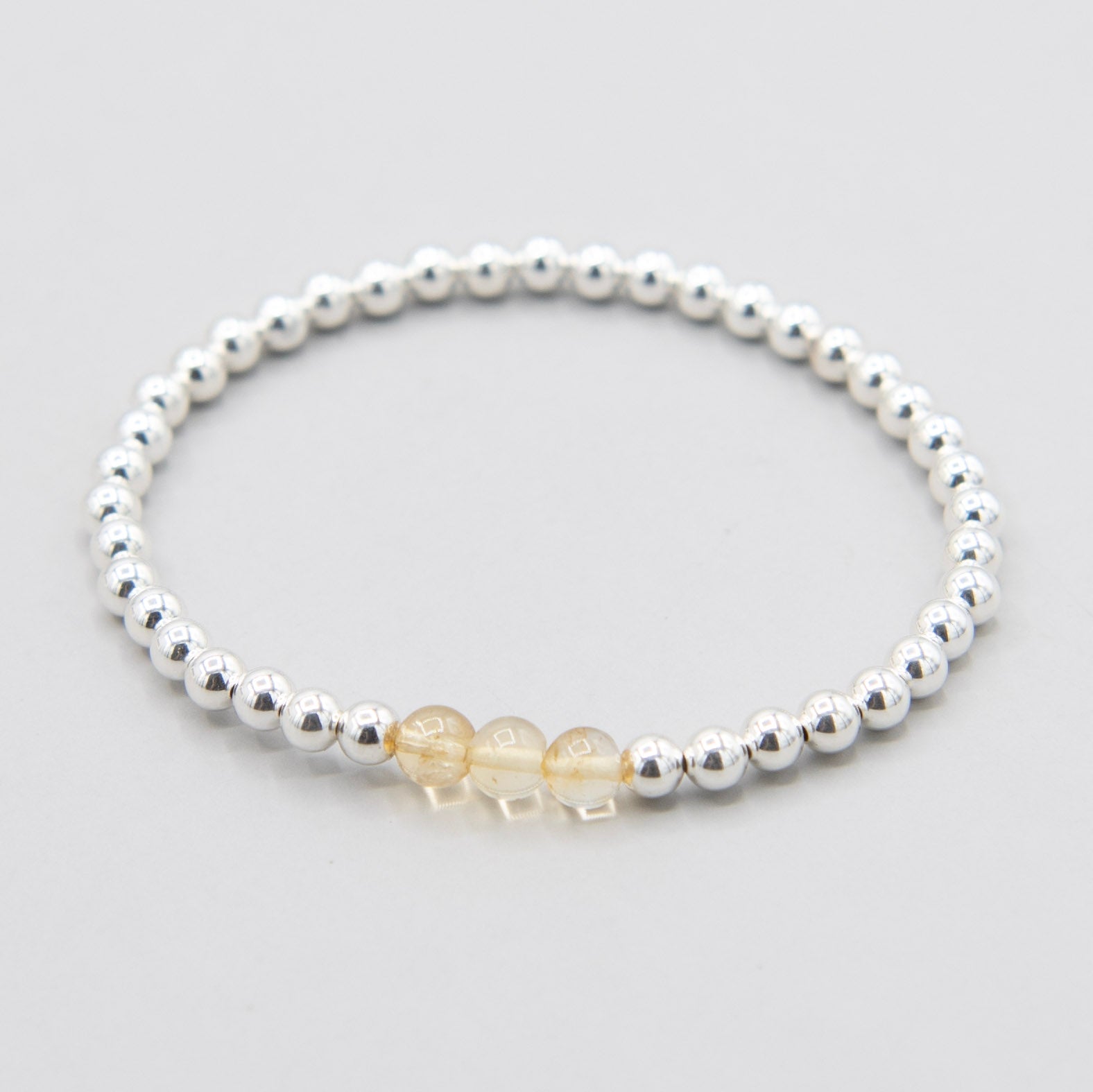 November Citrine Beaded Lux Bracelet - Jewel Ya