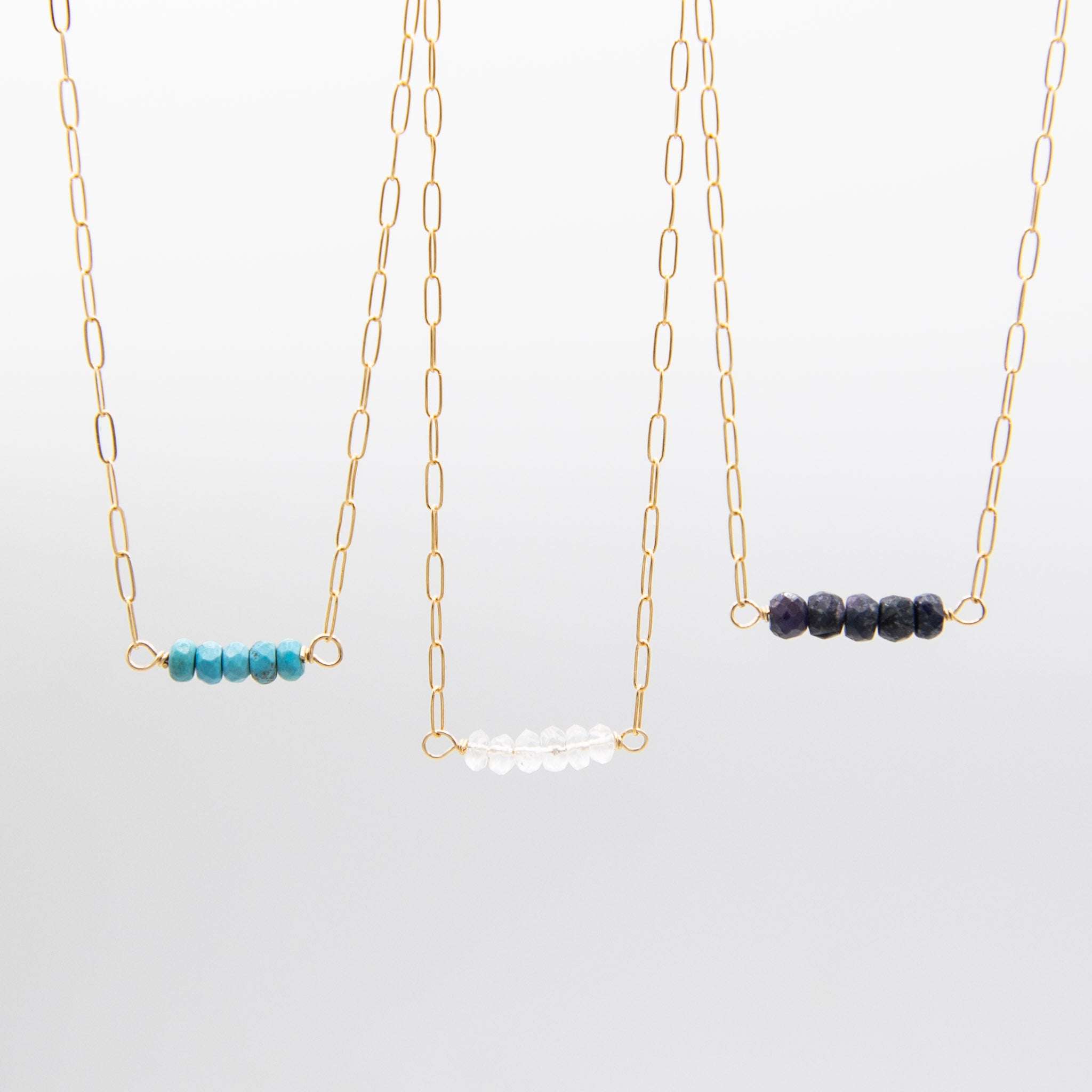 Birthstone Paperclip Necklace - Jewel Ya