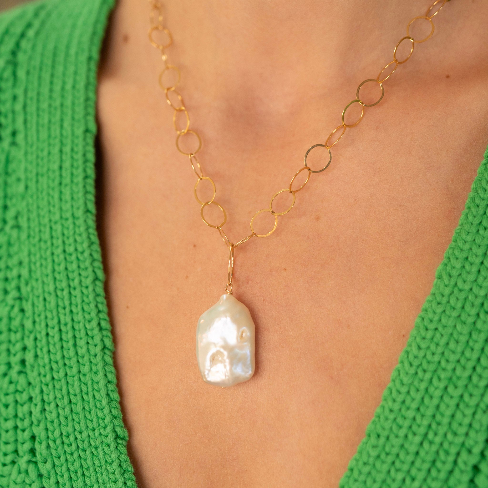 Biwa Freshwater Pearl Necklace - Jewel Ya