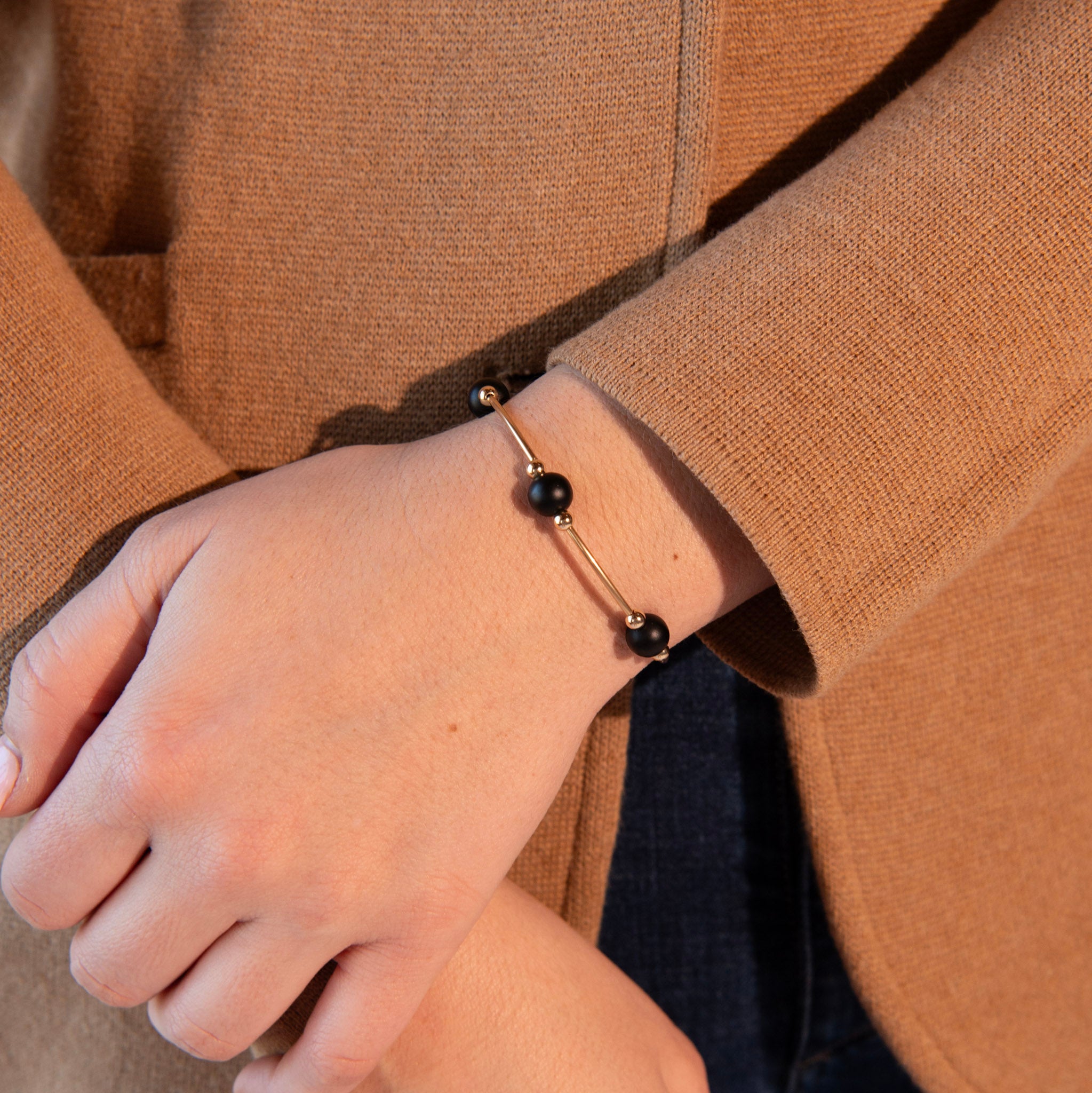 Gemstone Tube Bracelet - Jewel Ya