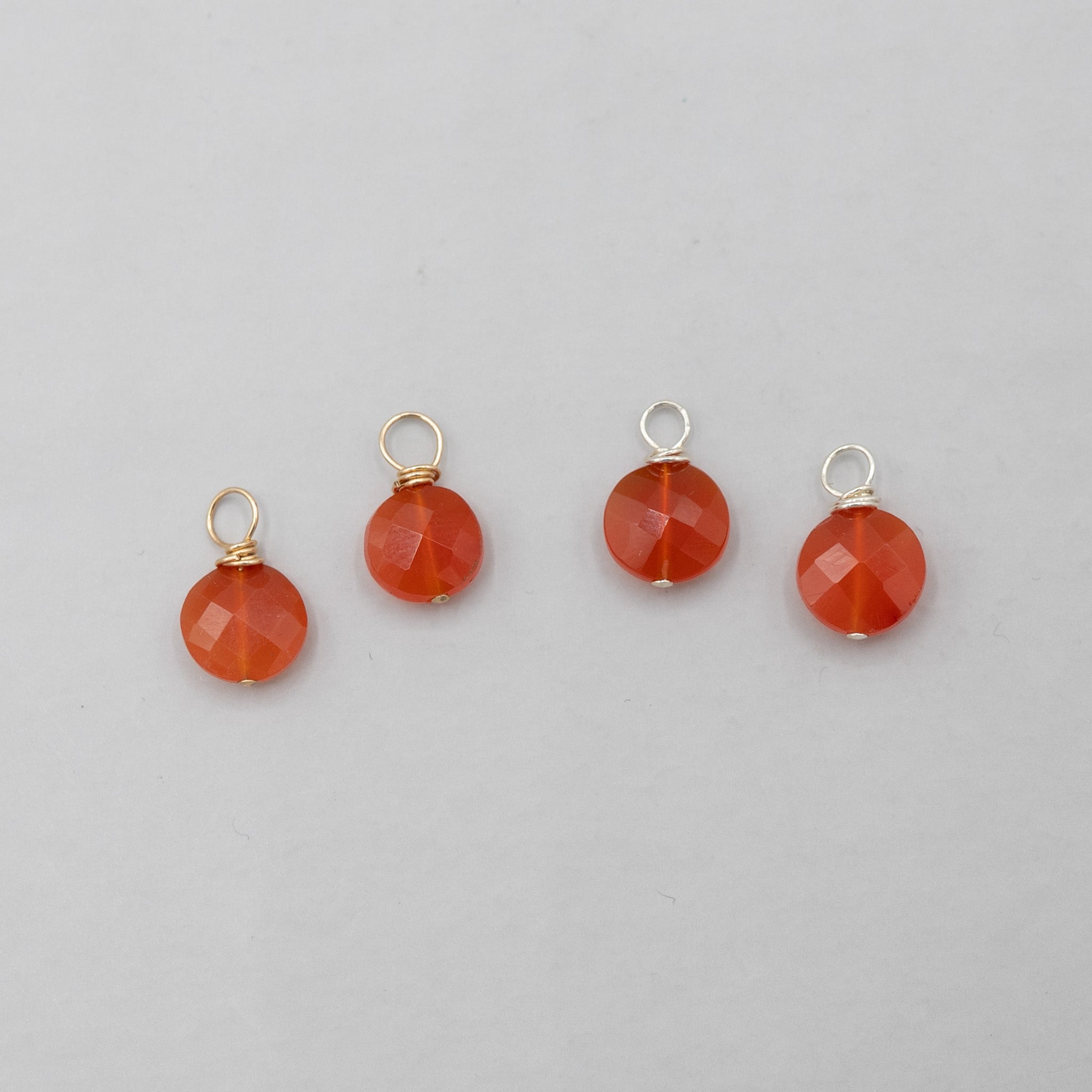 Carnelian Hoop Drops - Jewel Ya