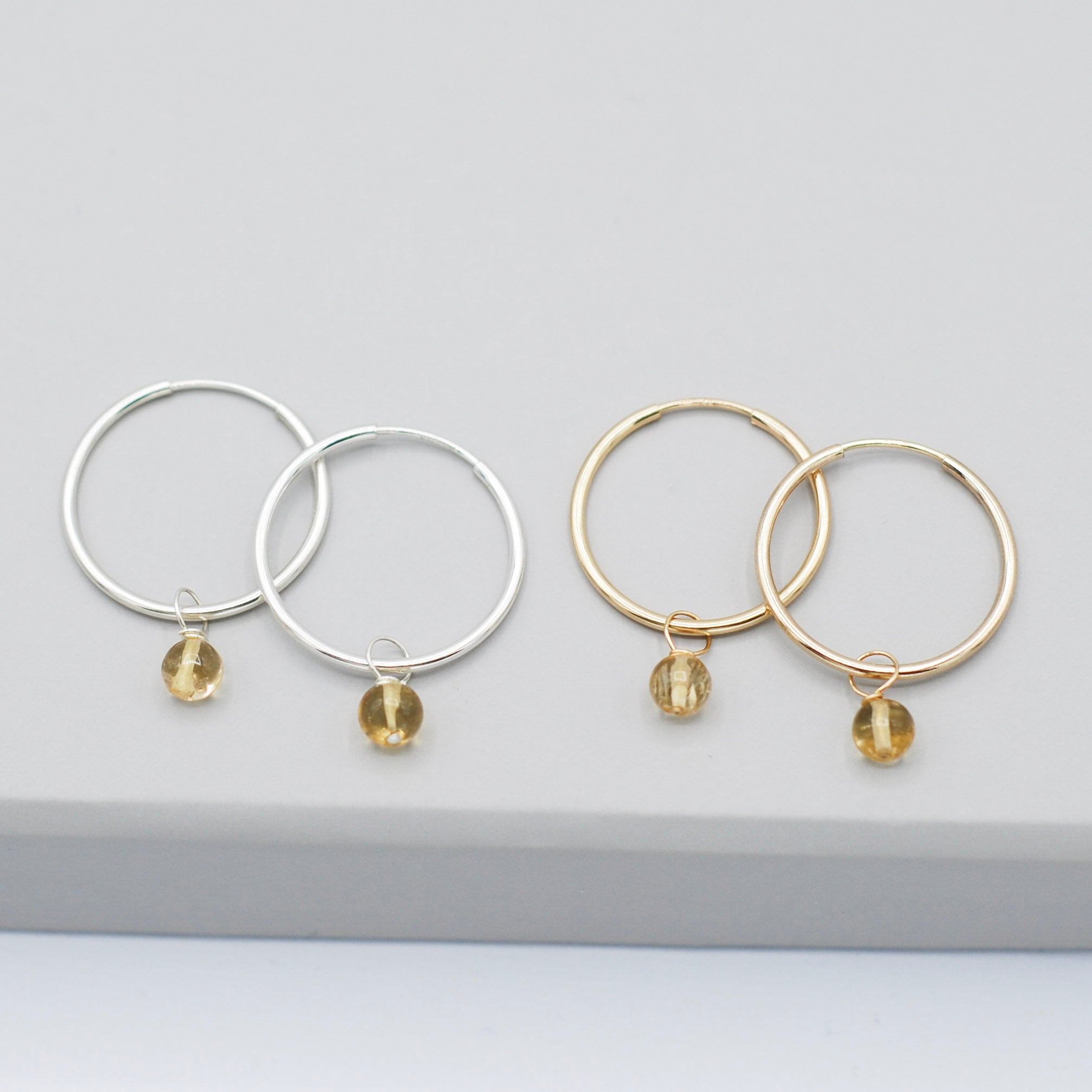 Birthstone Hoop Drops - Jewel Ya