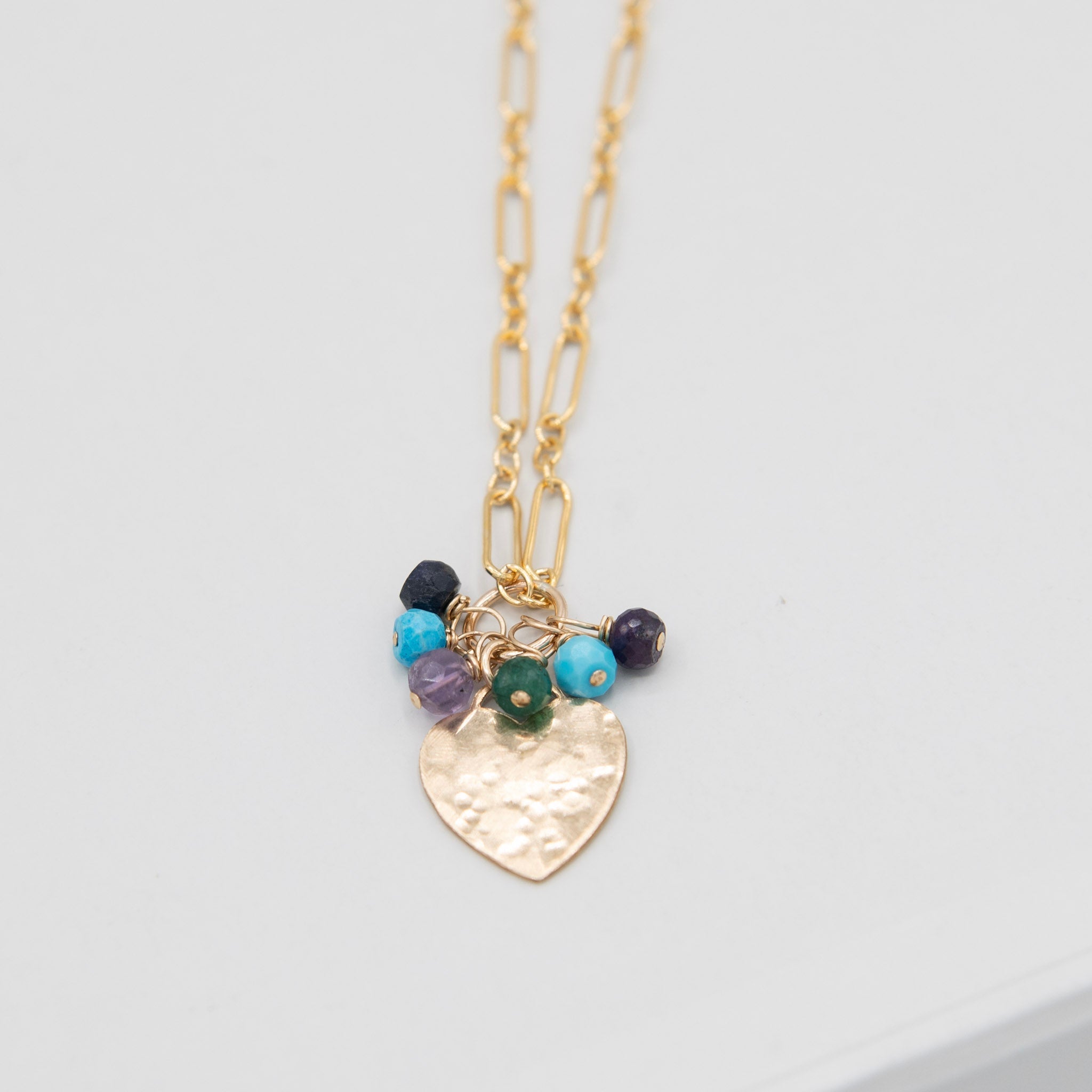 'My People' Birthstone & Heart Necklace - Jewel Ya