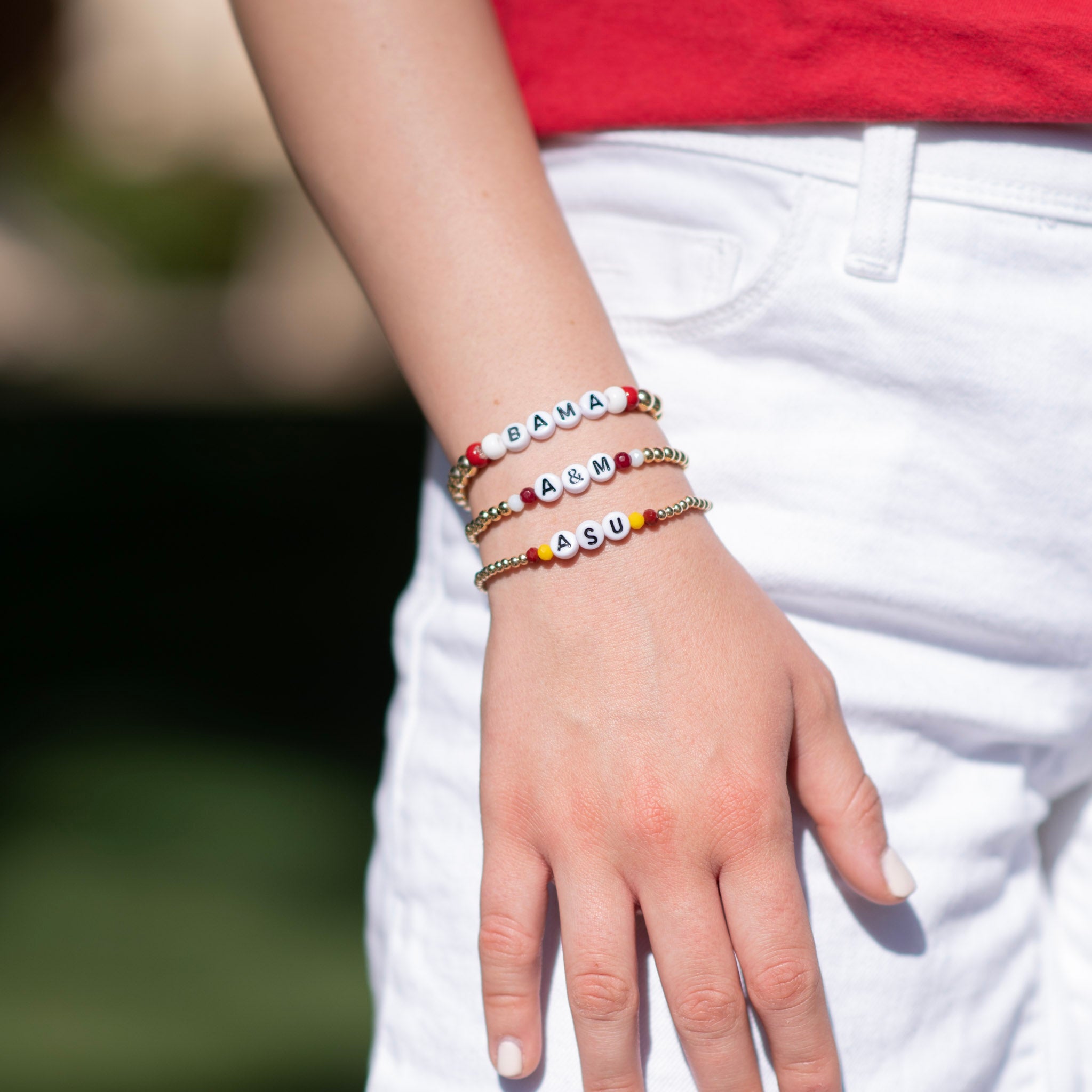 14k Gold Filled Personalized School Spirit Bracelet - Jewel Ya