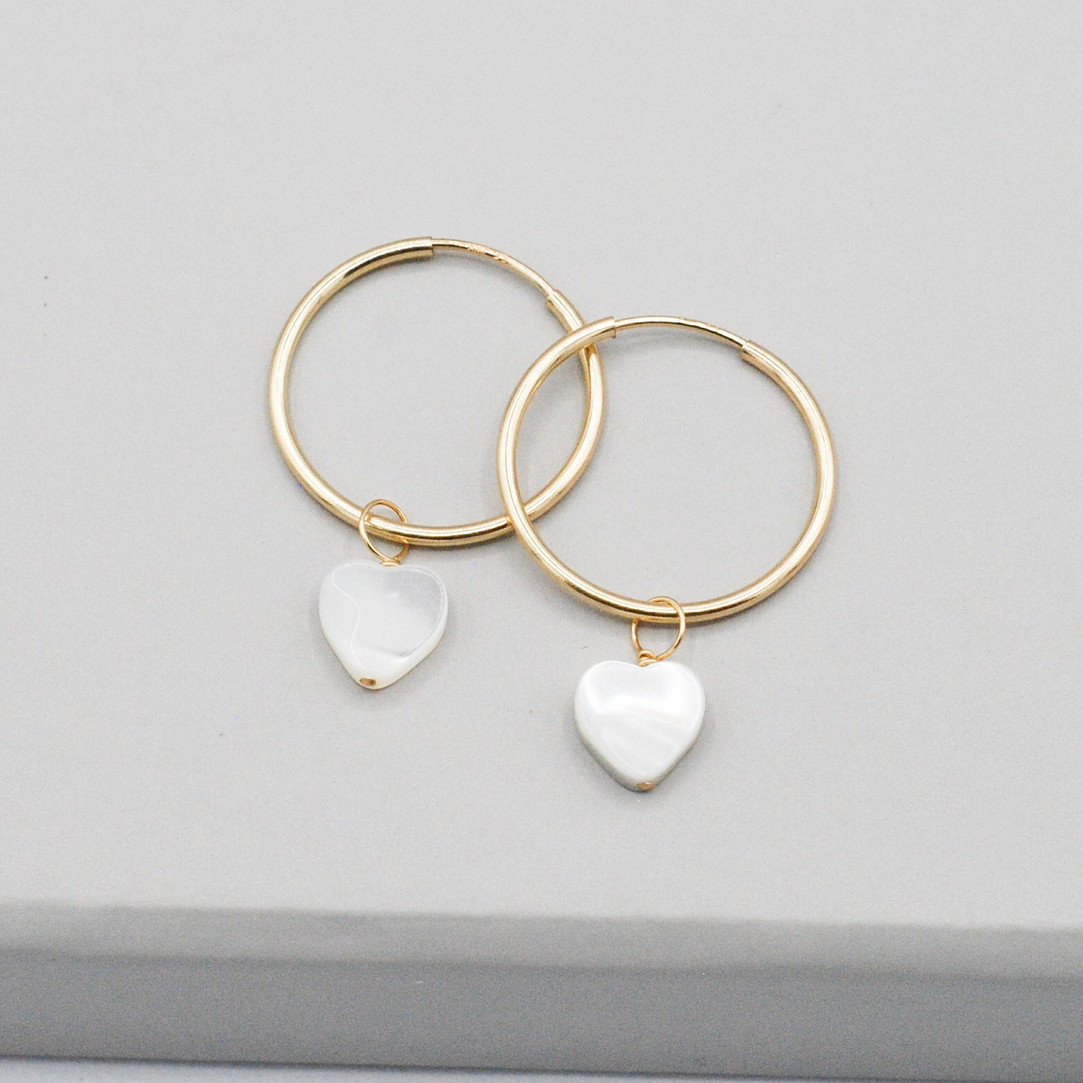 Medium 14k Gold Filled Endless Hoop Earrings - Jewel Ya