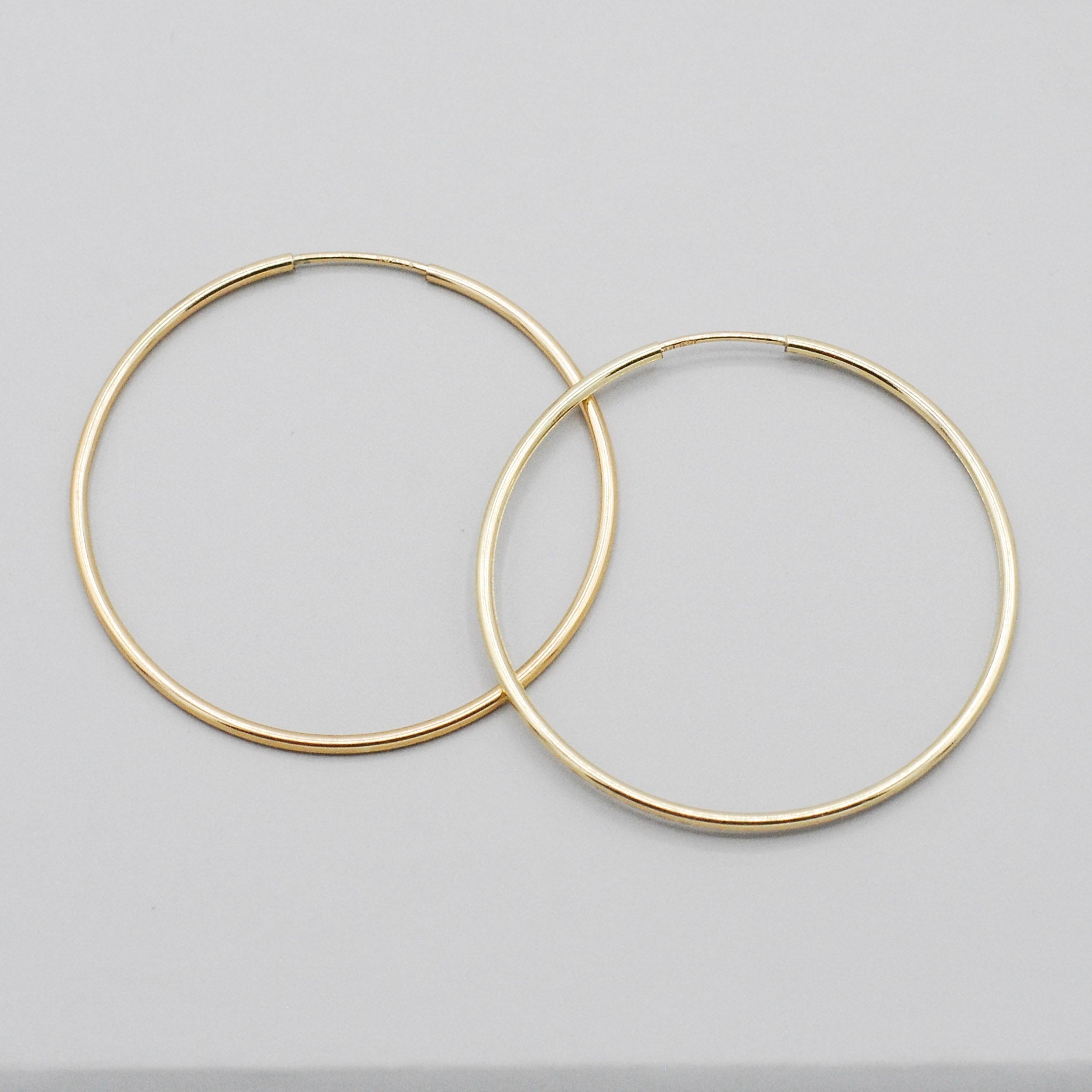 Extra Large 14k Gold Filled Endless Hoop Earrings - Jewel Ya