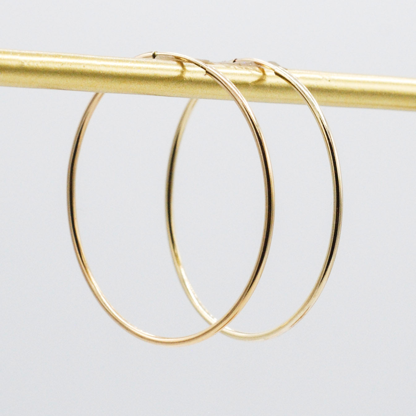 Extra Large 14k Gold Filled Endless Hoop Earrings - Jewel Ya