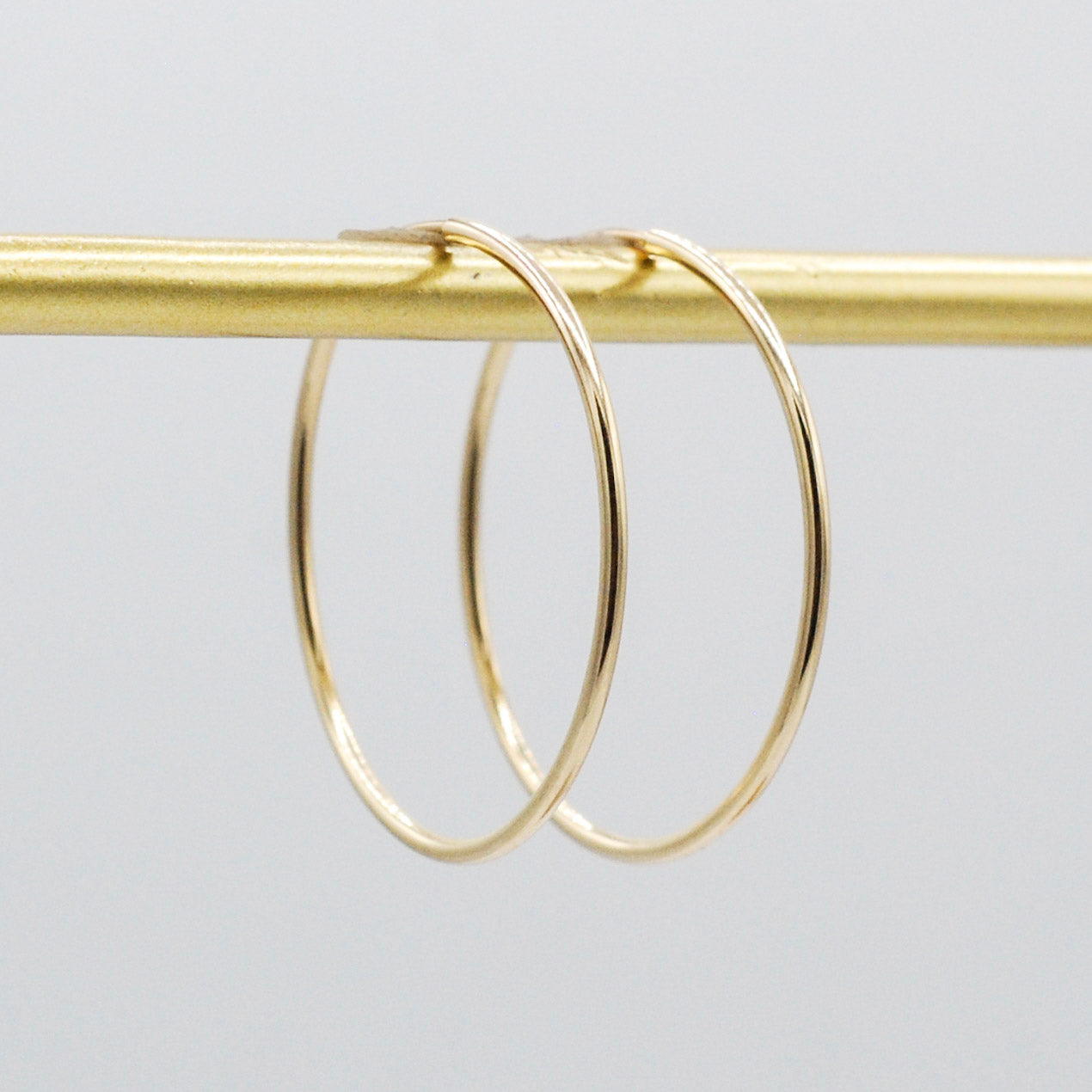 Large 14k Gold Filled Endless Hoop Earrings - Jewel Ya