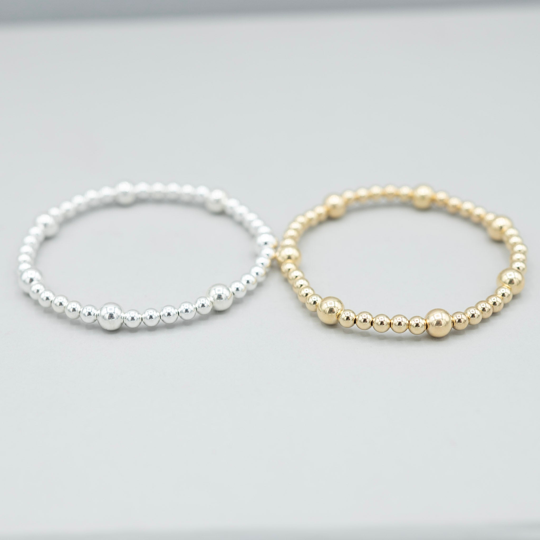 4mm Beaded Lux Station Bracelet