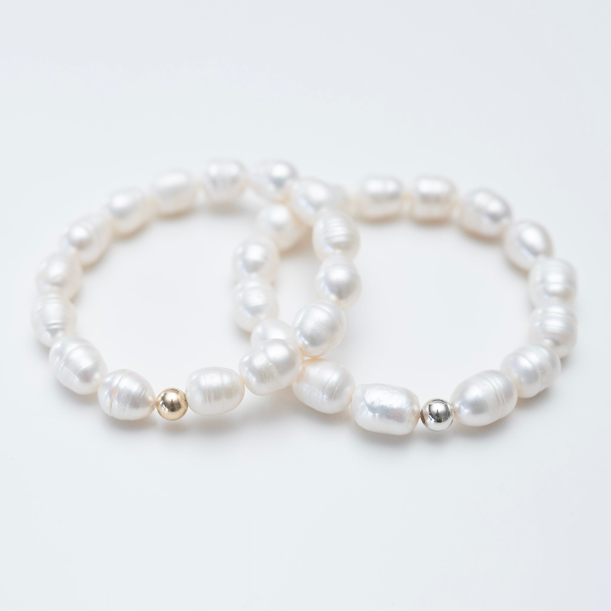 Freshwater Pearl Oval Beaded Bracelet - Jewel Ya