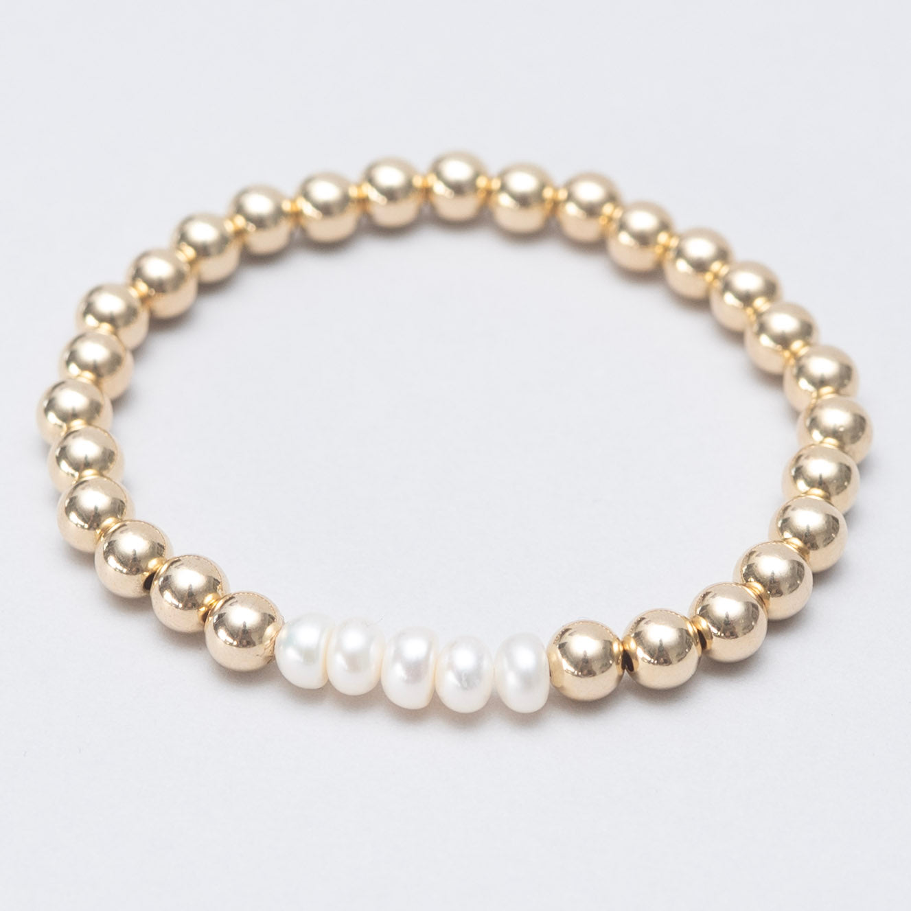 6mm Custom Milestone Freshwater Pearl & Beaded Lux Bracelet - Jewel Ya