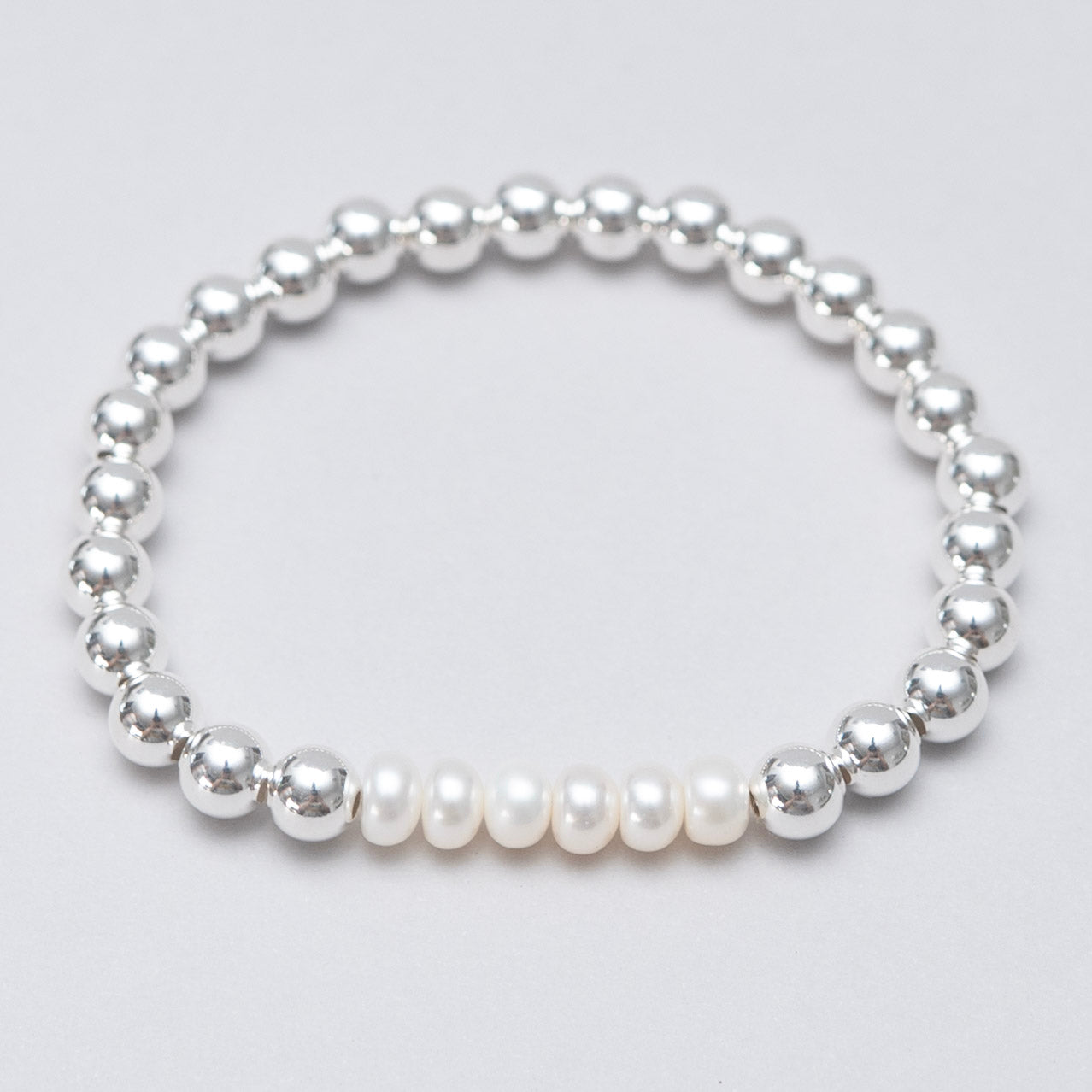 6mm Custom Milestone Freshwater Pearl & Beaded Lux Bracelet - Jewel Ya