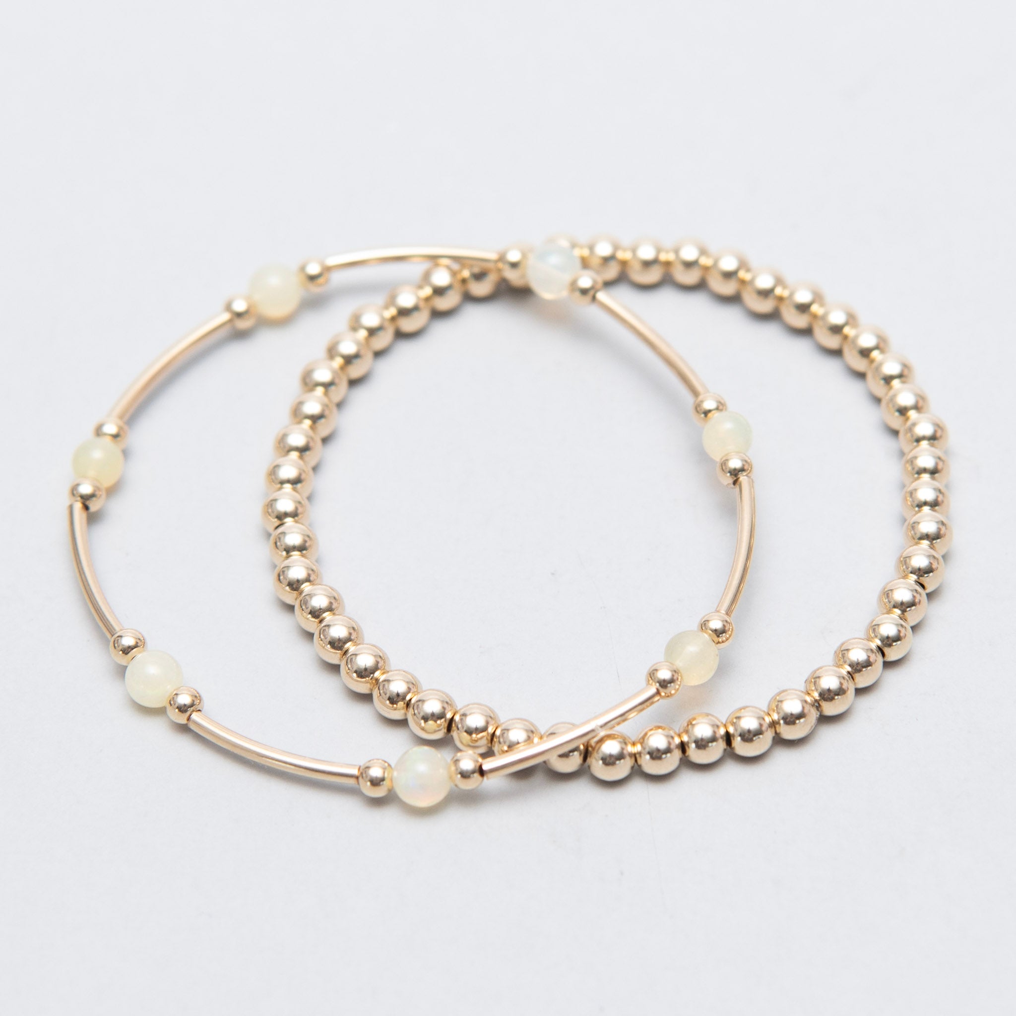 Birthstone Beaded Lux Tube Bracelet - Jewel Ya
