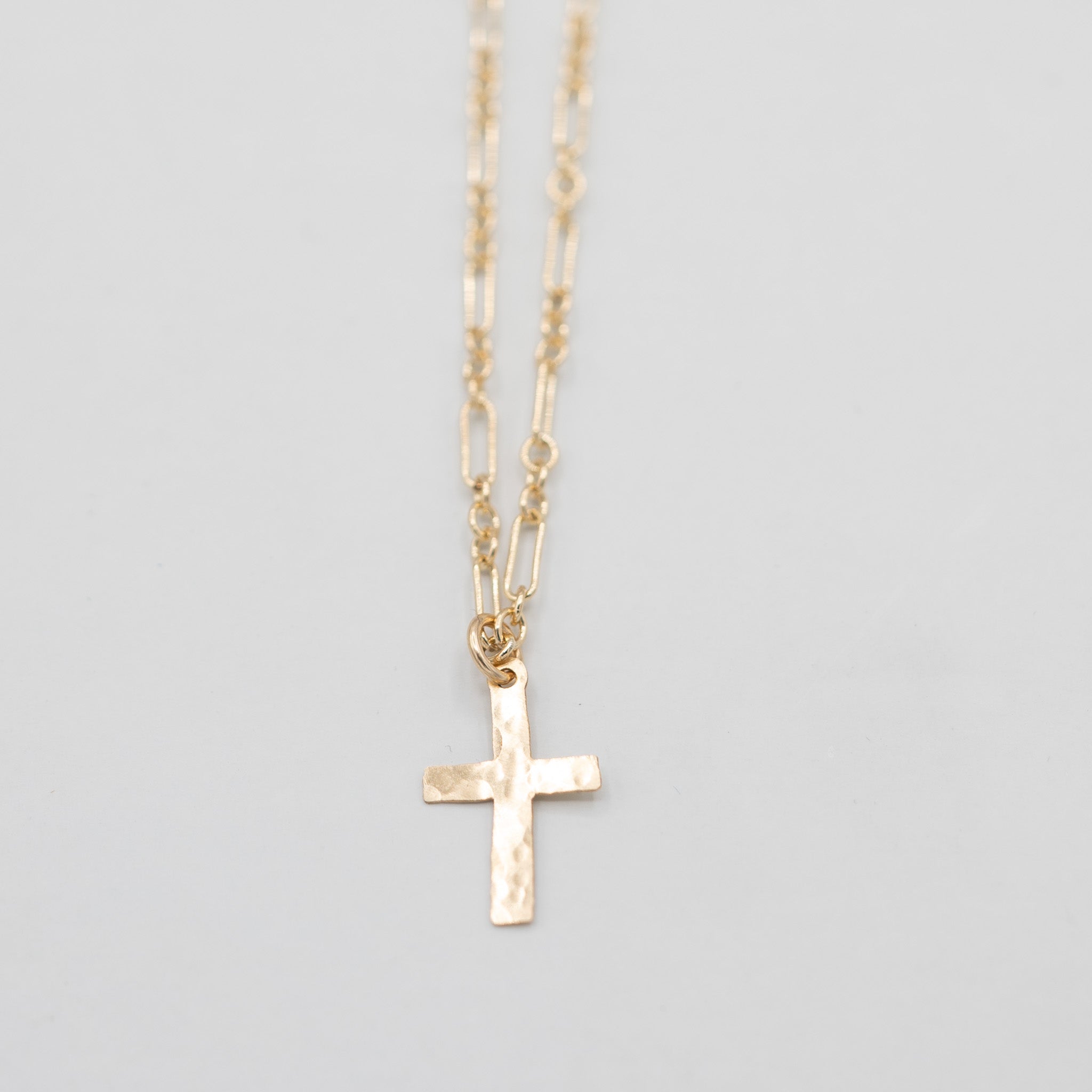 14k Gold Filled Cross Necklace - Jewel Ya