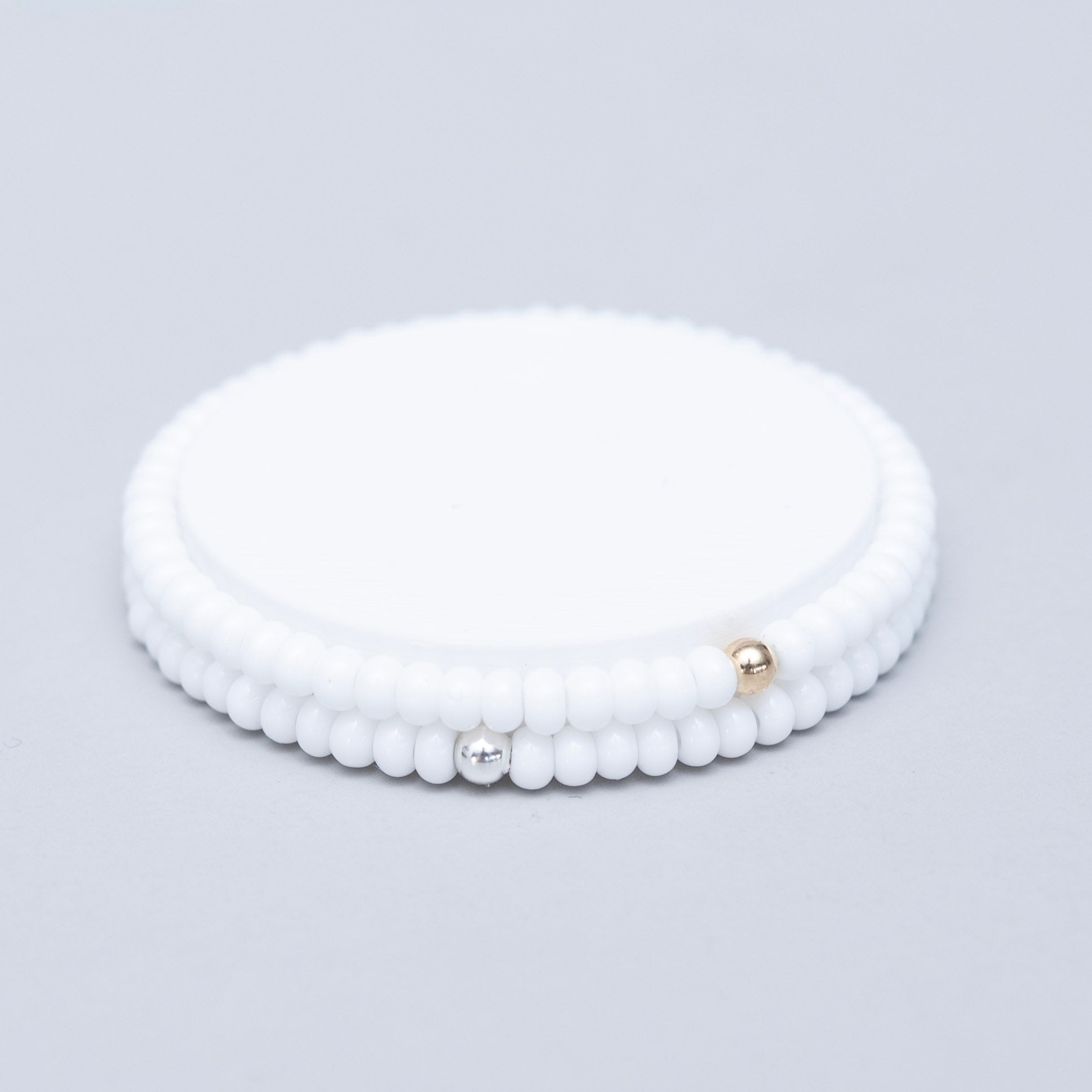 Seed Bead Bracelet Stacker - ALS Fundraiser