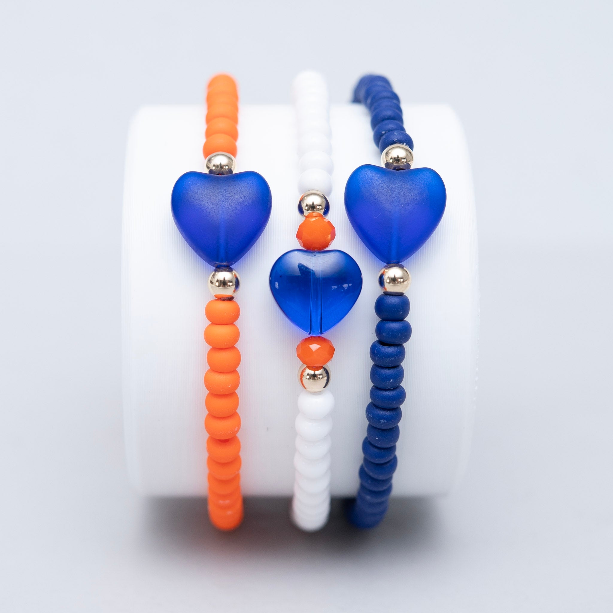 Seed Bead Heart Bracelet - ALS Fundraiser